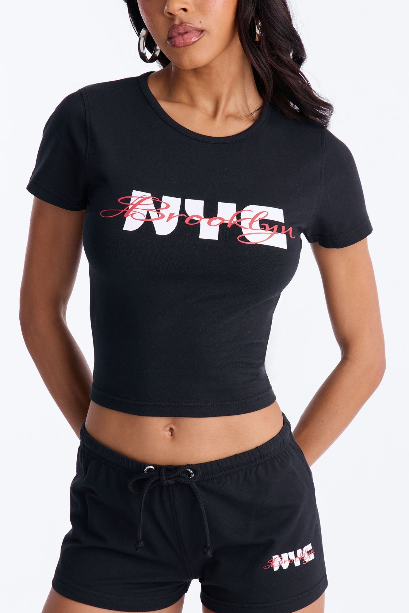 NYC Brooklyn Micro Short Set - Black