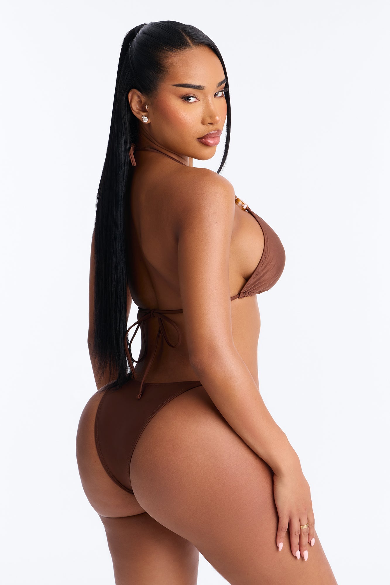 Ryan Beads 2 Piece Bikini - Chocolate Fashion Nova