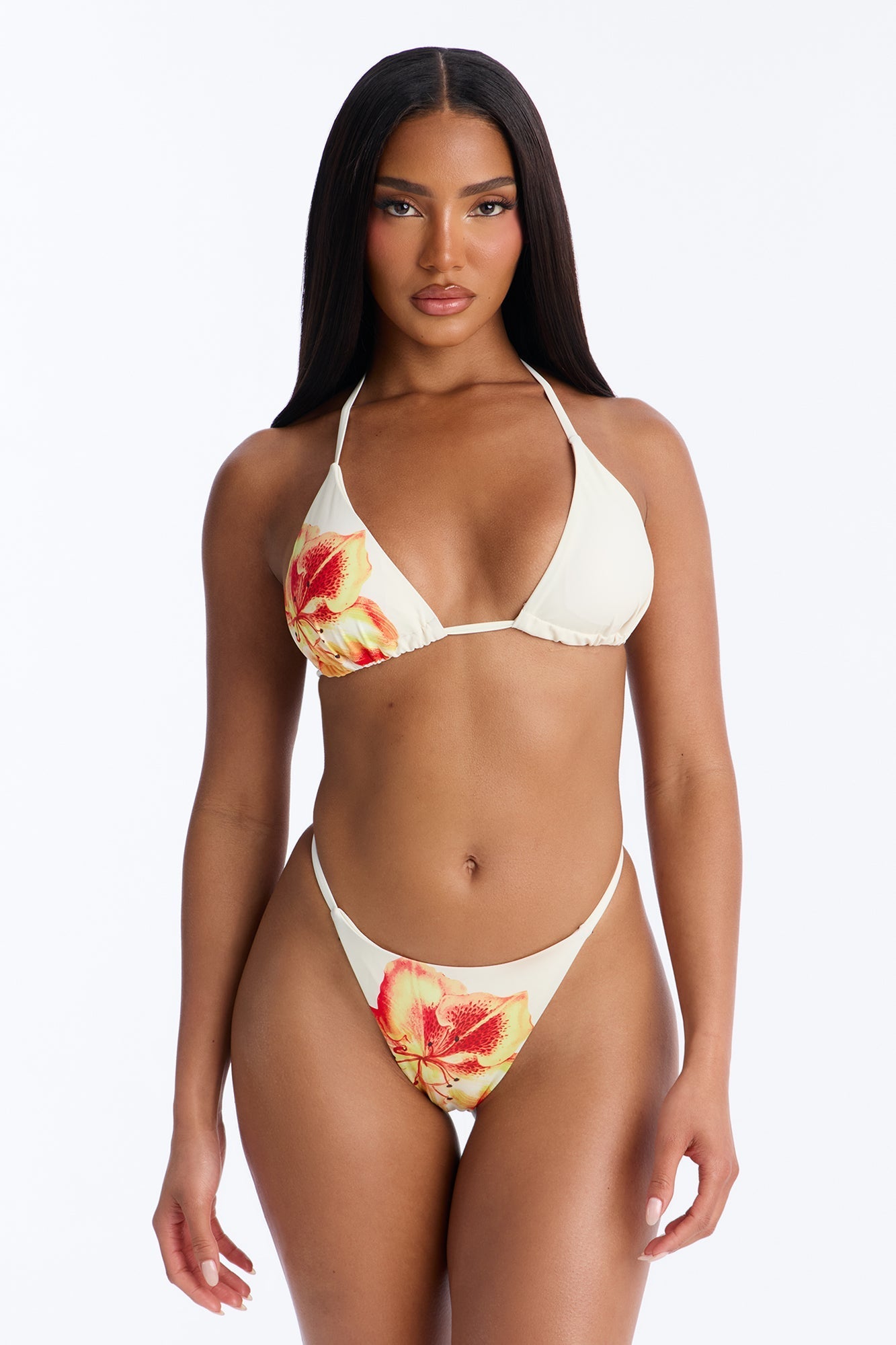 Through It All Bikini And Sarong - Ivory NEWFASHIONEDGE