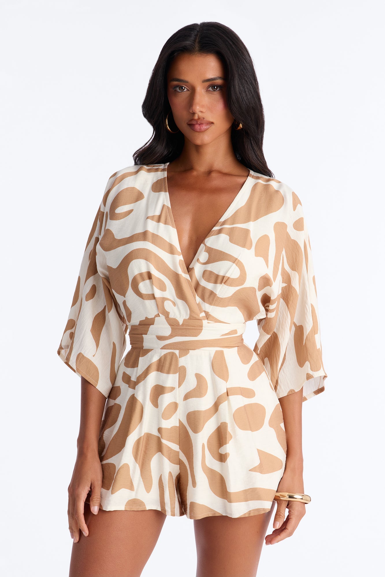 Santorini Days Romper - Taupe
