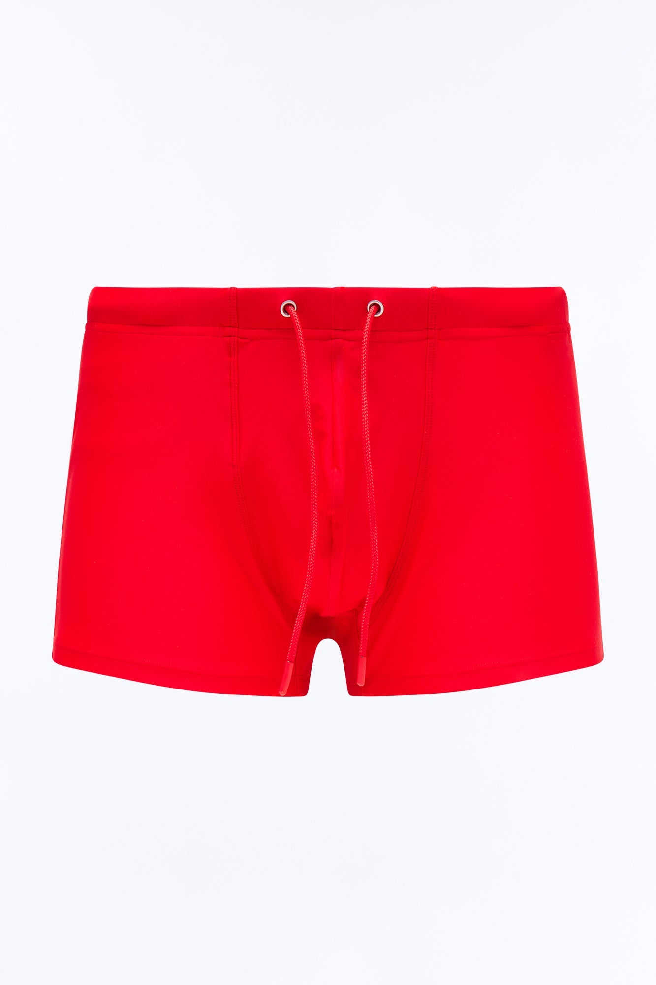 Boxy Fit Stretch Swim Brief - Red