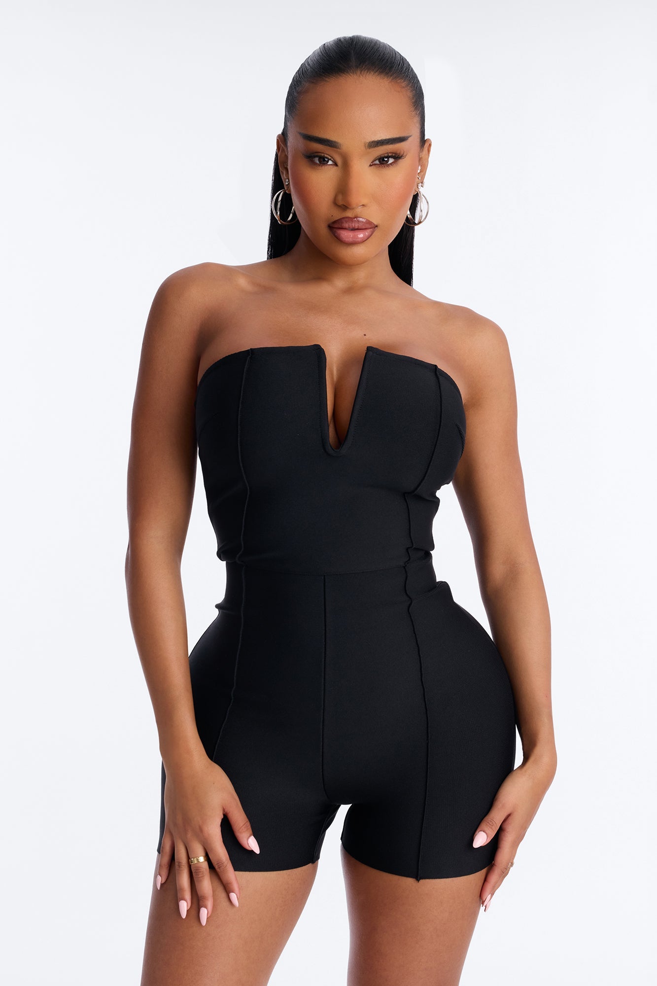 Someone To You Bandage Romper - Black