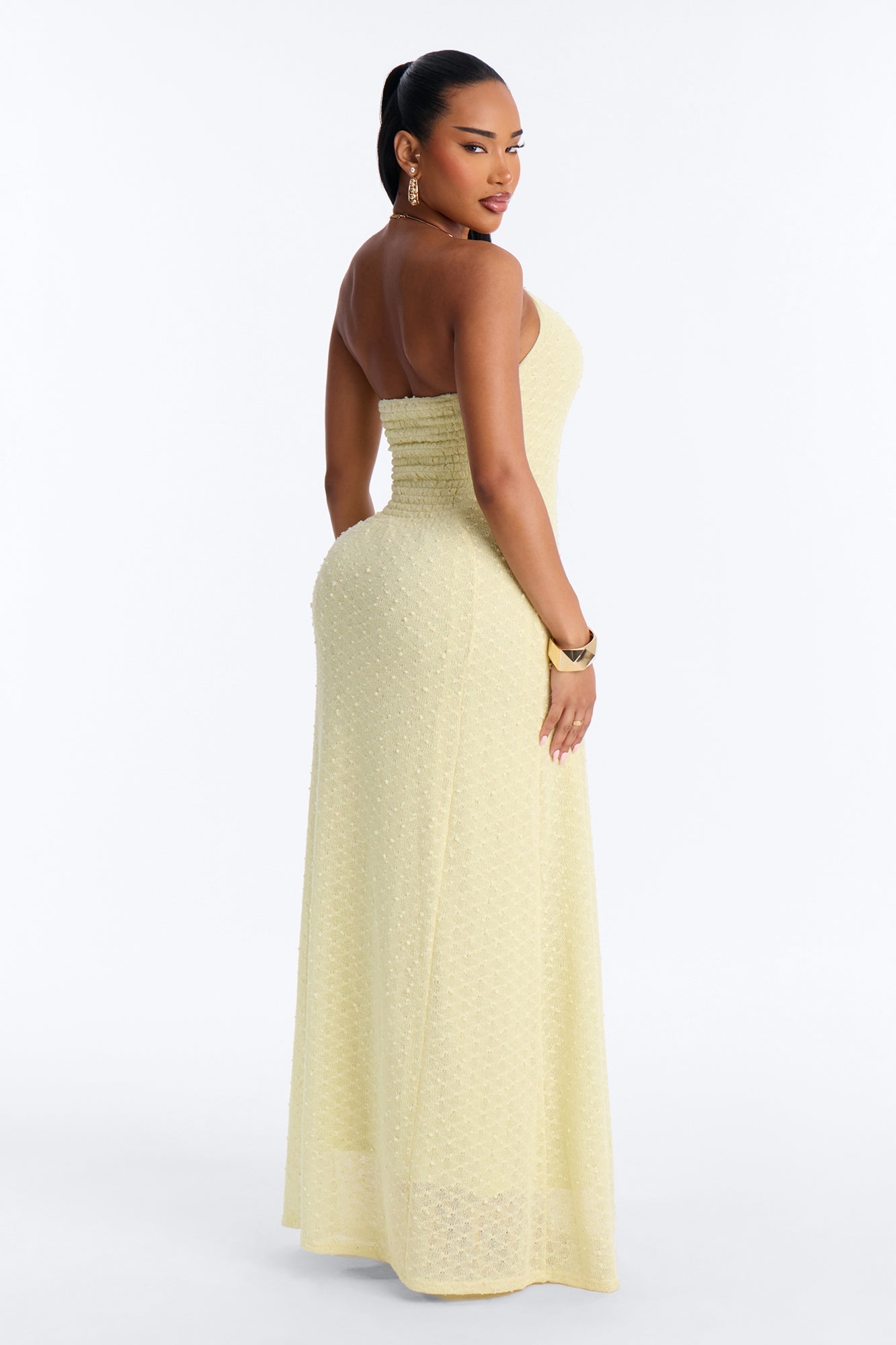Caribbean Shores Maxi Dress - Yellow NEWFASHIONEDGE
