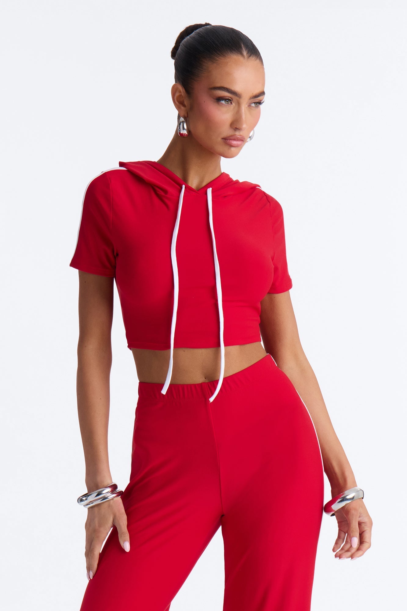 Courtside Crush Pant Set - Red NEWFASHIONEDGE