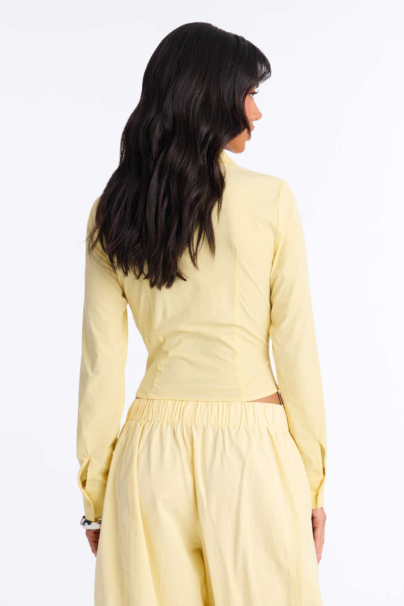 Laurel Zip Front Top - Butter Yellow