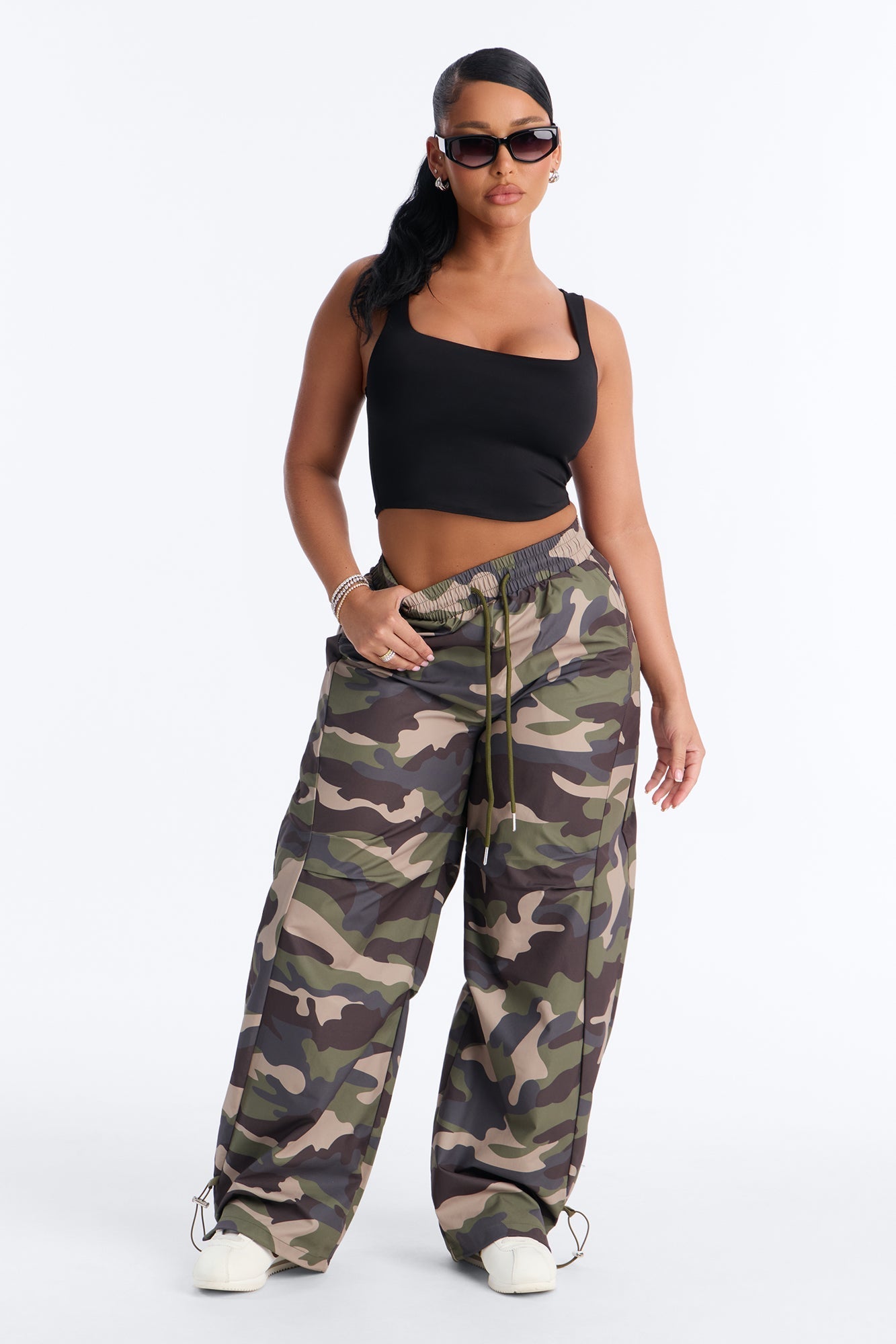 Can't See Me Camo Barrel Leg Joggers 30″ - Camouflage NEWFASHIONEDGE
