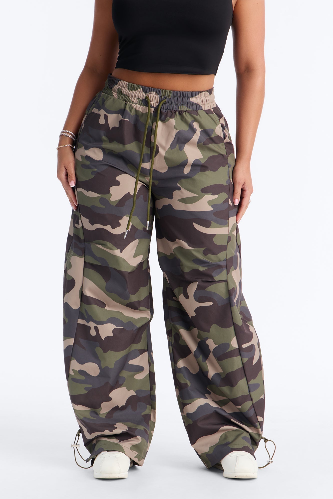 Can't See Me Camo Barrel Leg Joggers 30″ - Camouflage NEWFASHIONEDGE