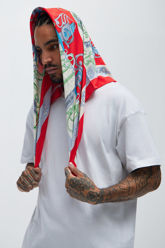 Double Edge Sword Bandana - Red/combo