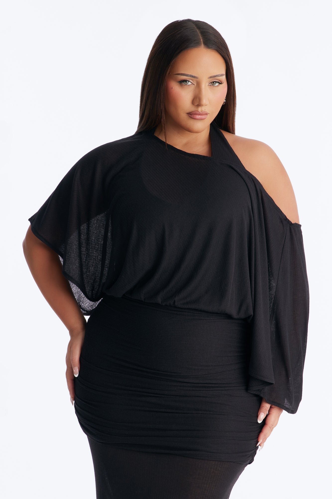 Softly Stunning Maxi Dress - Black NEWFASHIONEDGE