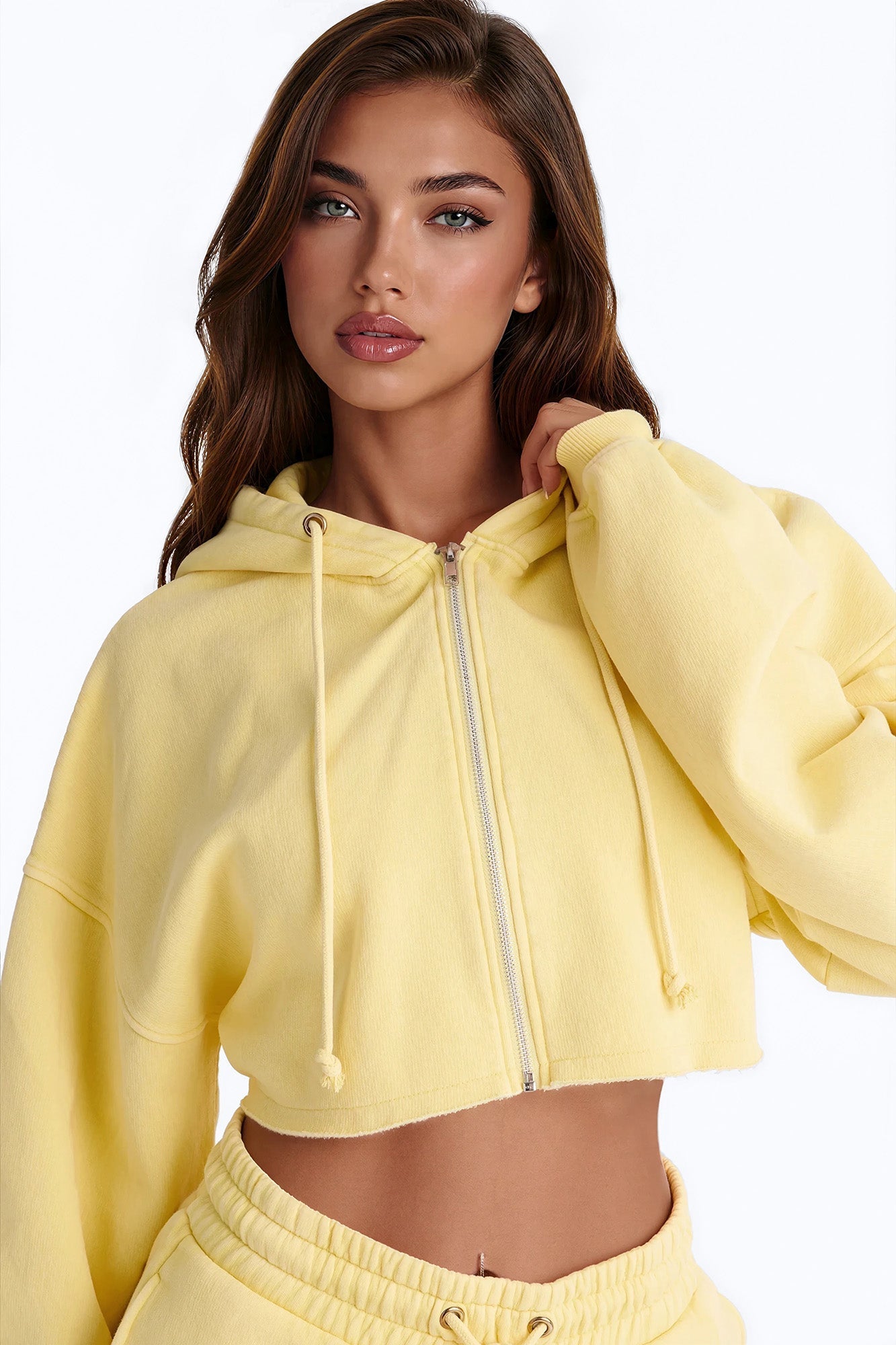 On The Go Washed Short Set - Yellow