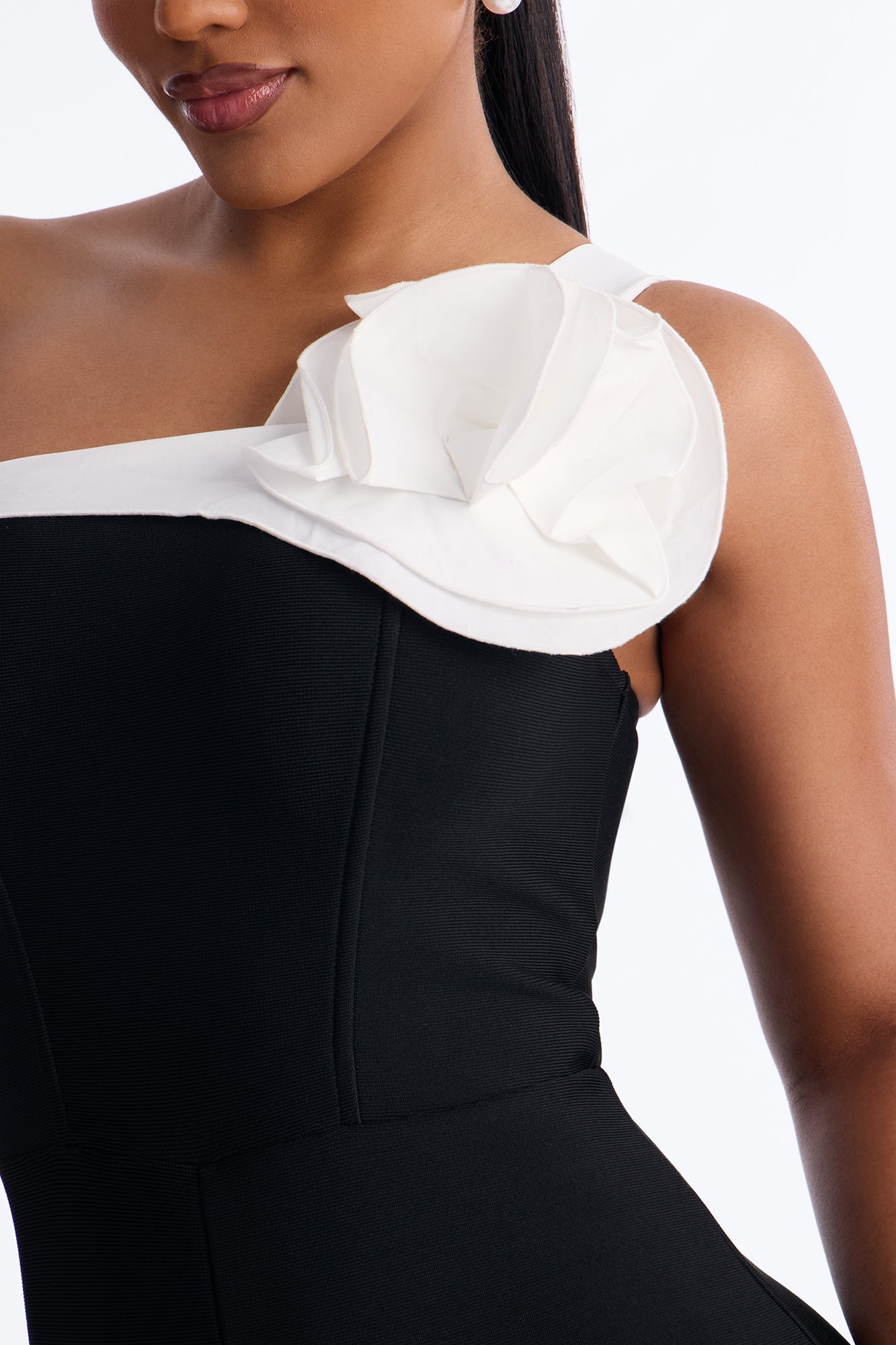 Fraya Bandage Flare Jumpsuit - Black