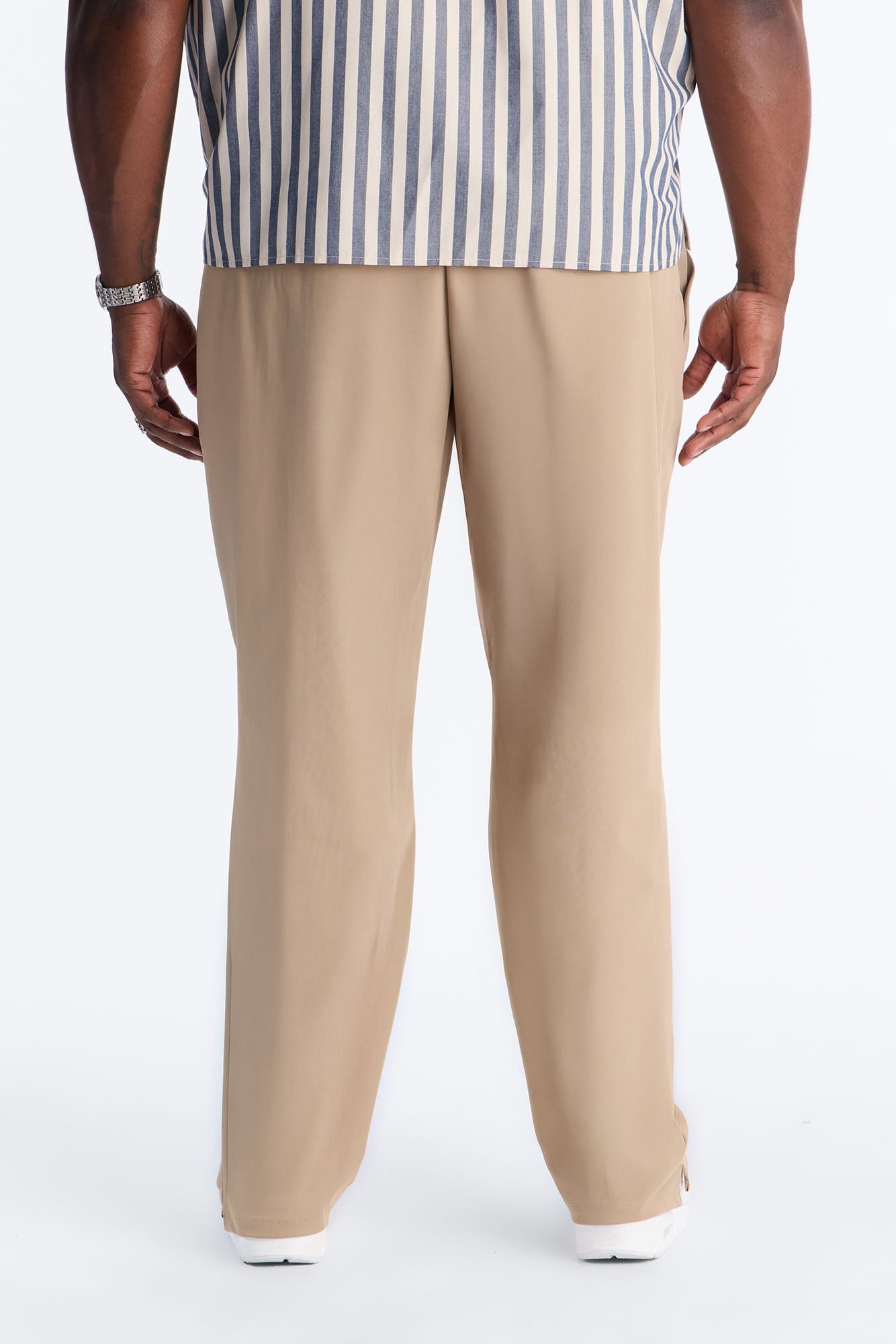 Slim Axis Slit Pant - Khaki