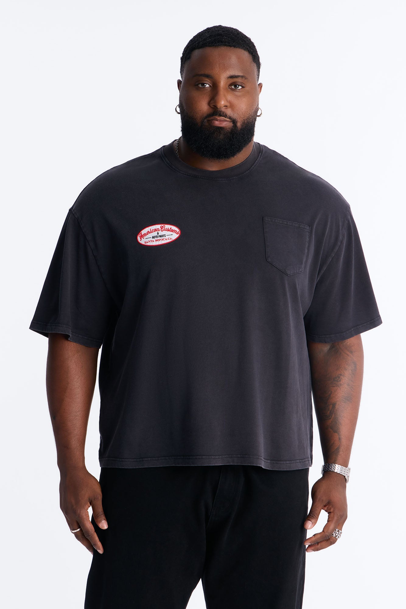 Boxy Gas Station Boxy Tee - Black Wash