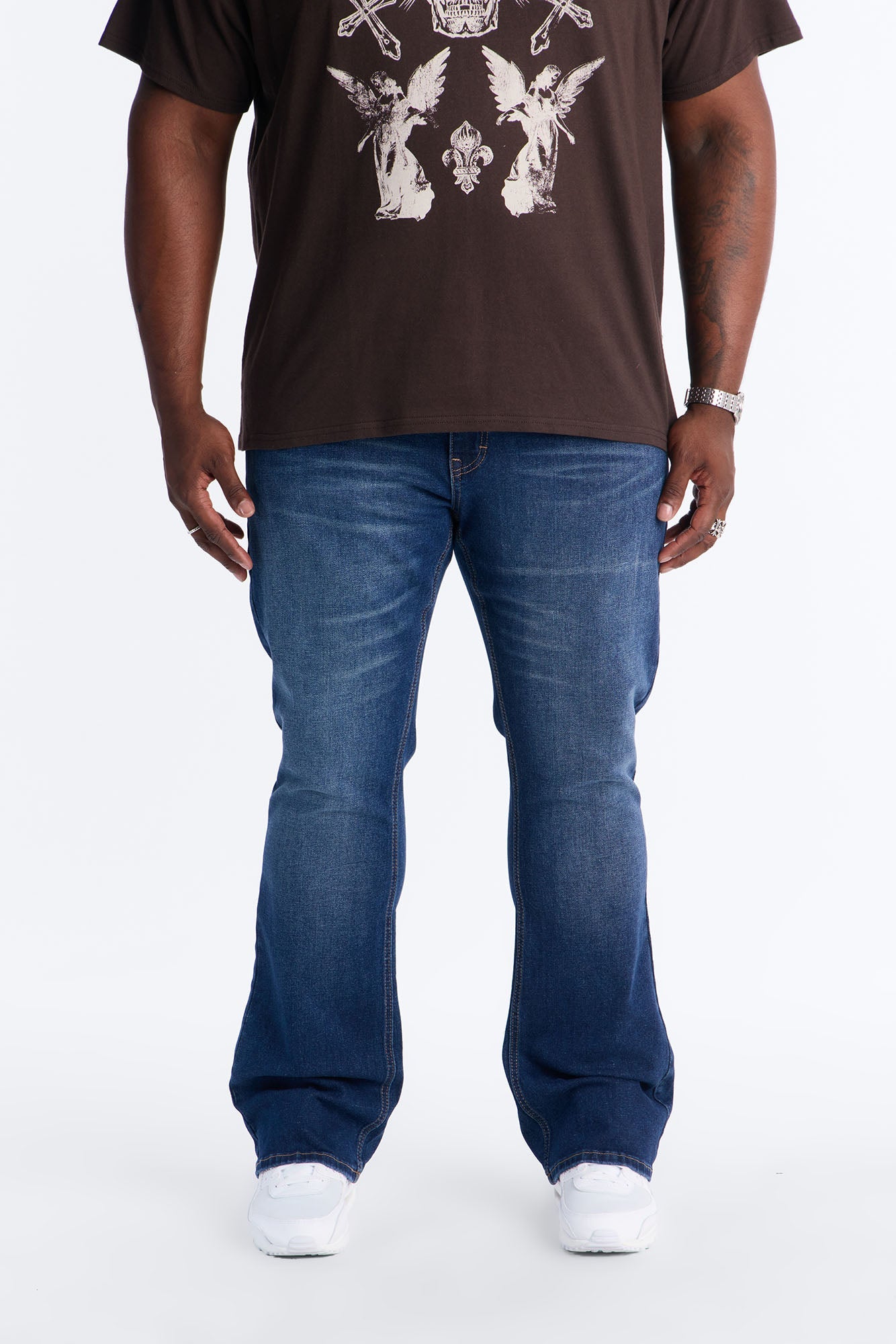 Essential Stacked Skinny Flare Stretch Jean - Dark Wash