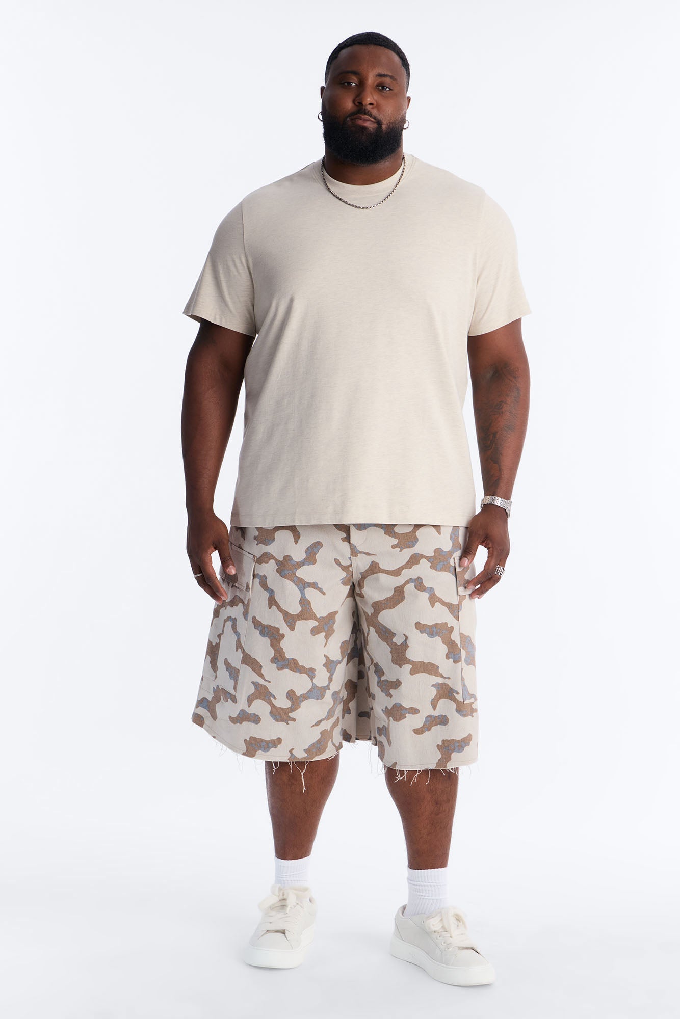 Essential Short Sleeve Crew Tee - Oatmeal