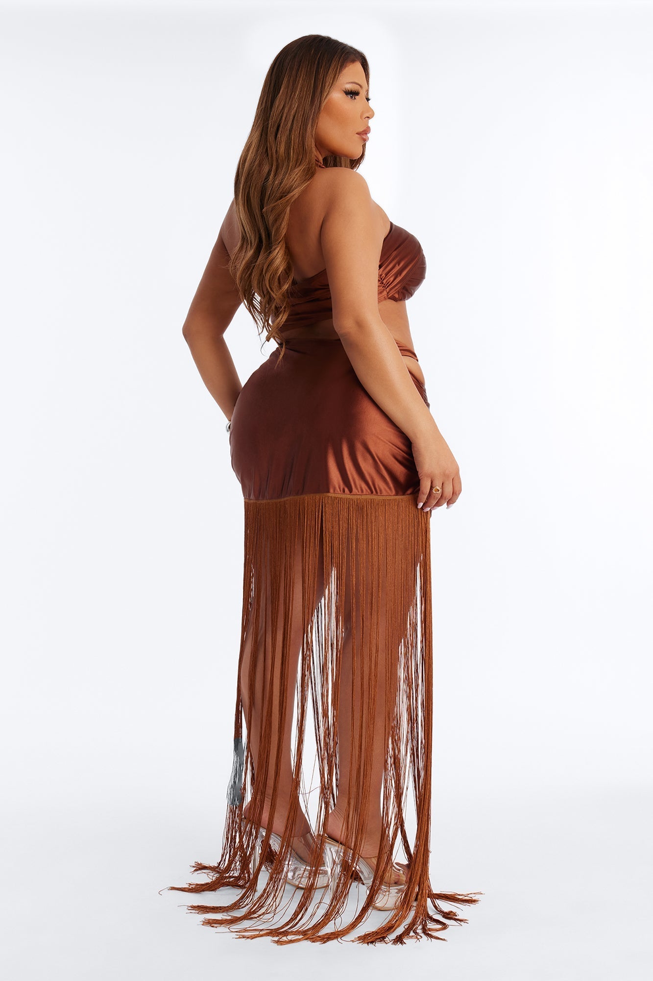 Beach Waves Ringing Swim Sunsuit - Bronze NEWFASHIONEDGE