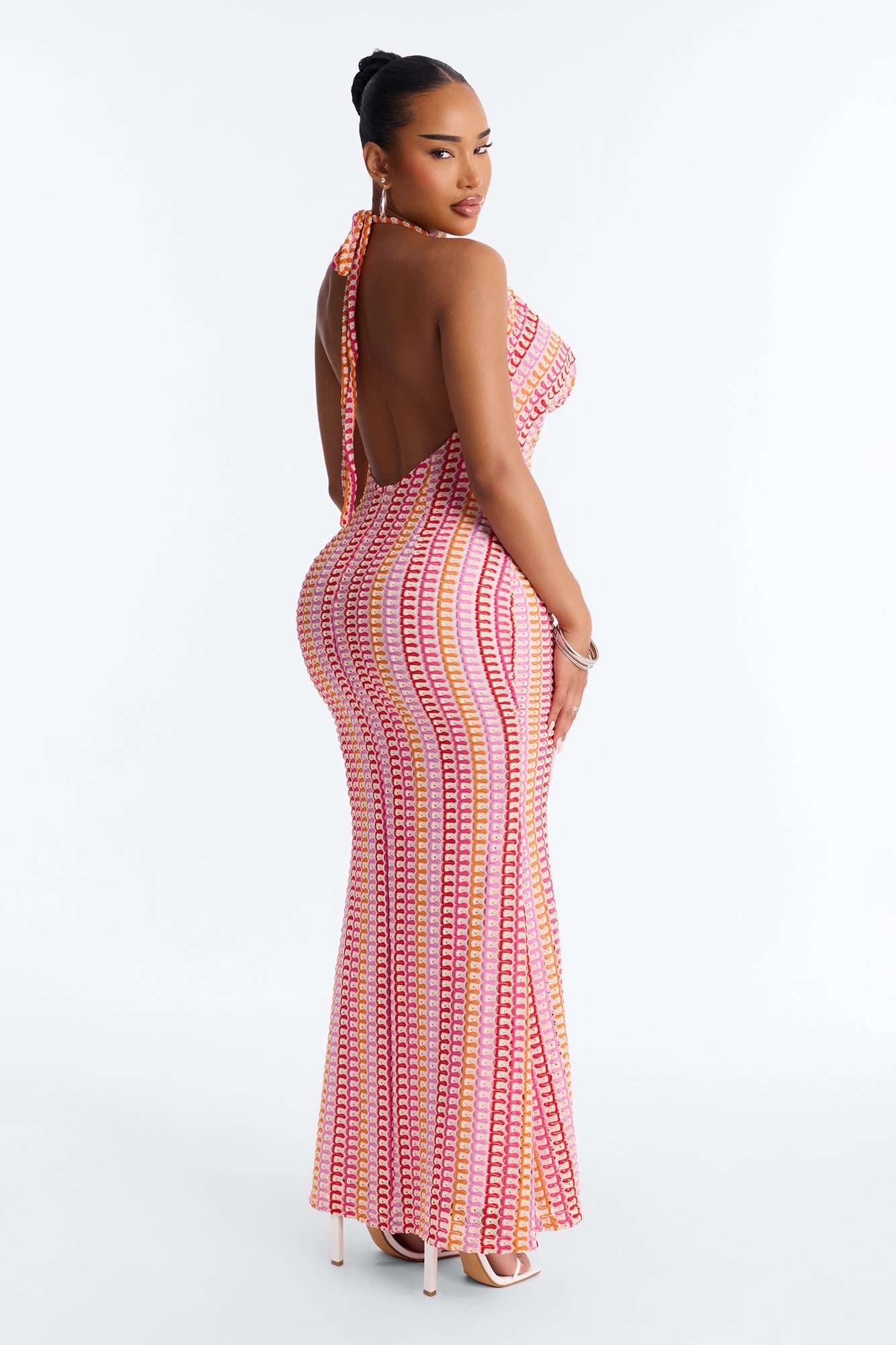 Hibiscus Honey Maxi Dress - Pink/combo