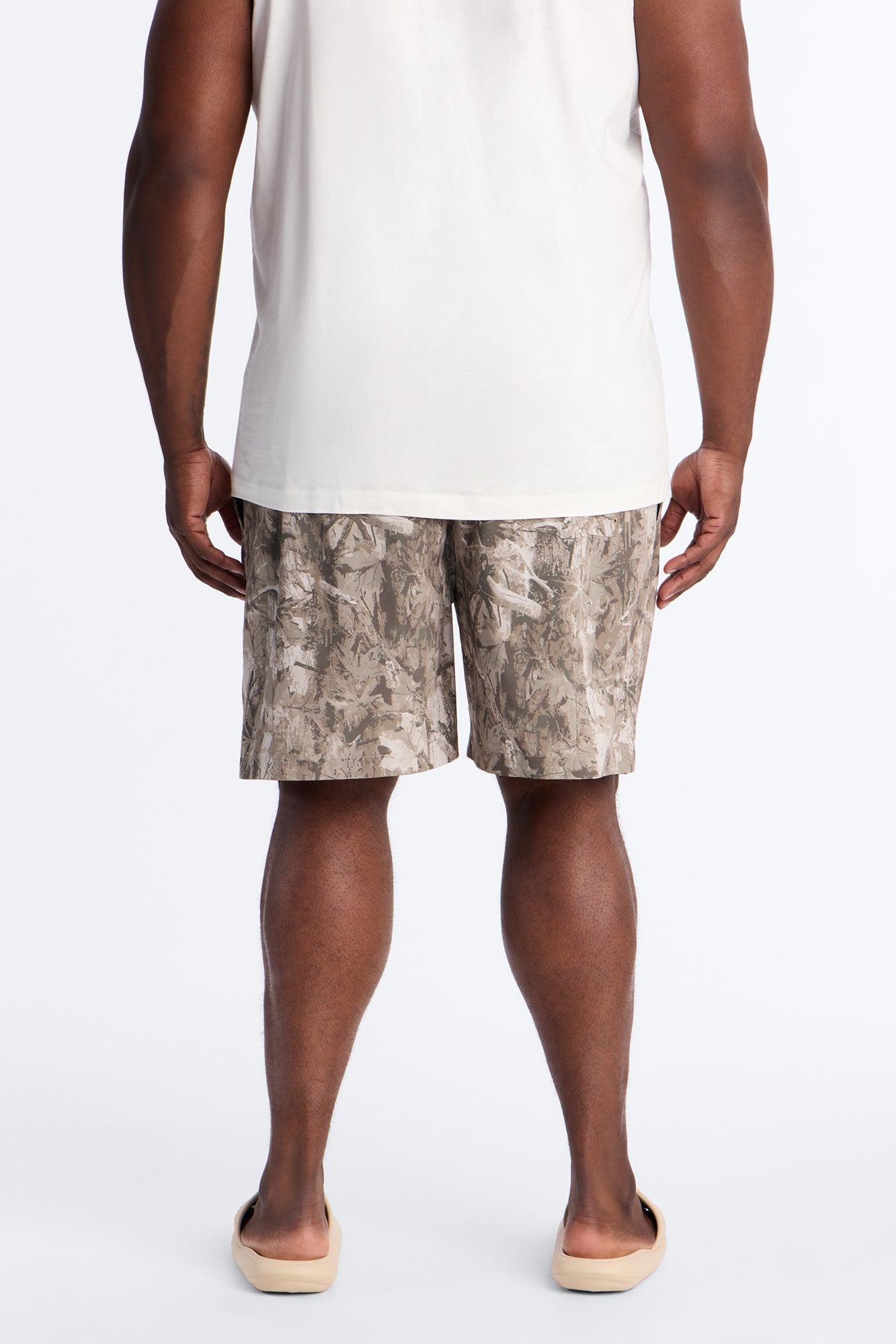Washed Camo Printed Swim Trunk 7″ - Camouflage