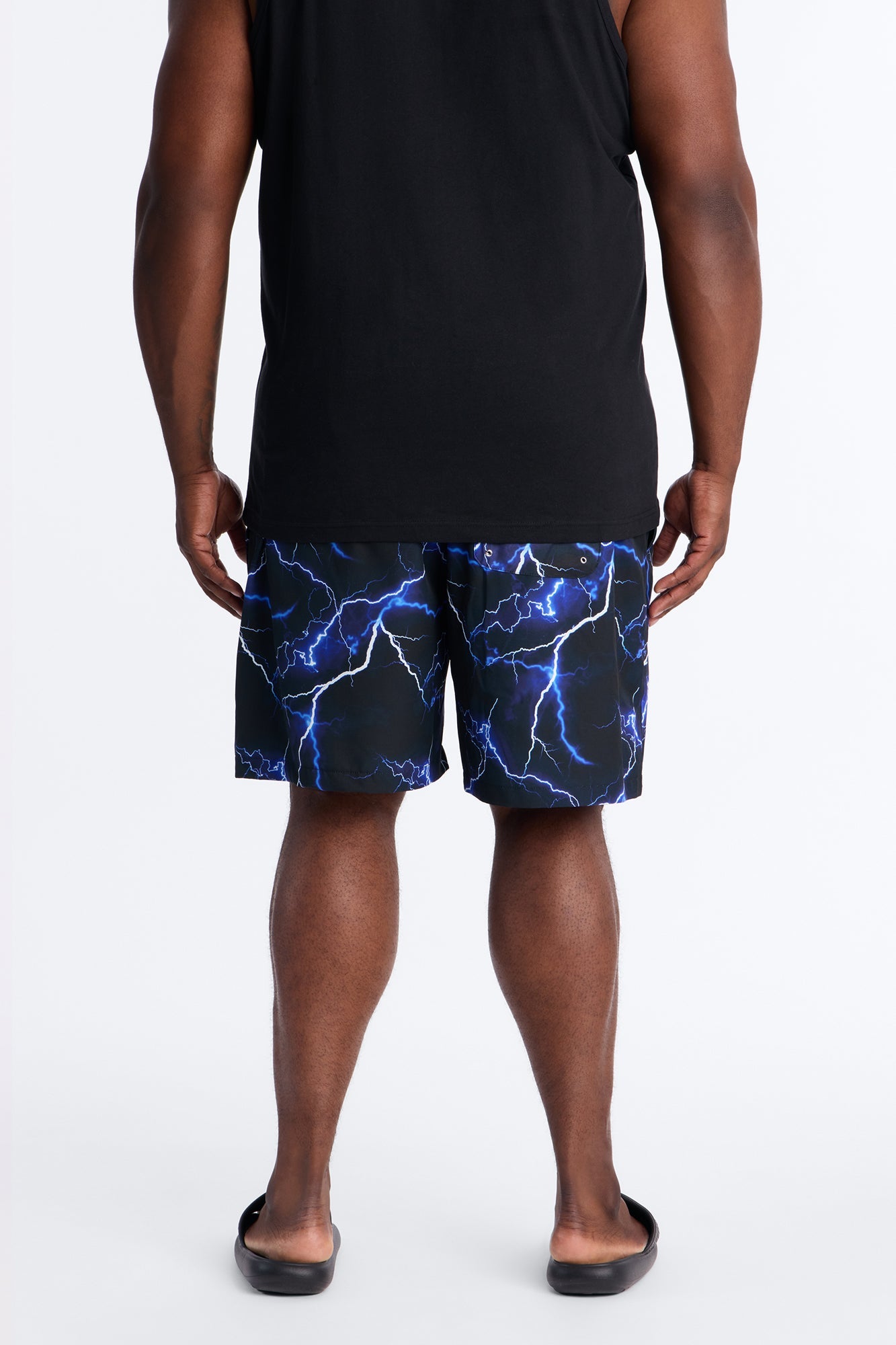 Faith Over Fear Swim Trunk 7″ - Black/Blue