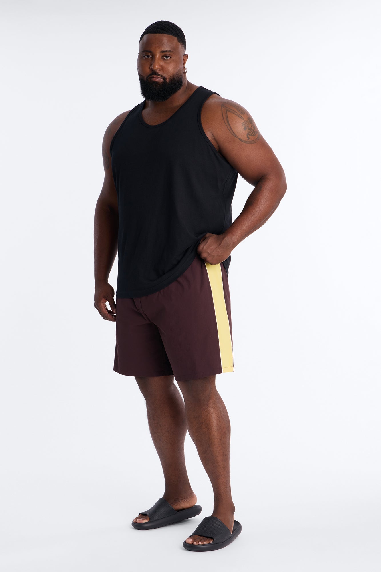 Everyday Stretch Paneled Boardshorts 9″ - Brown