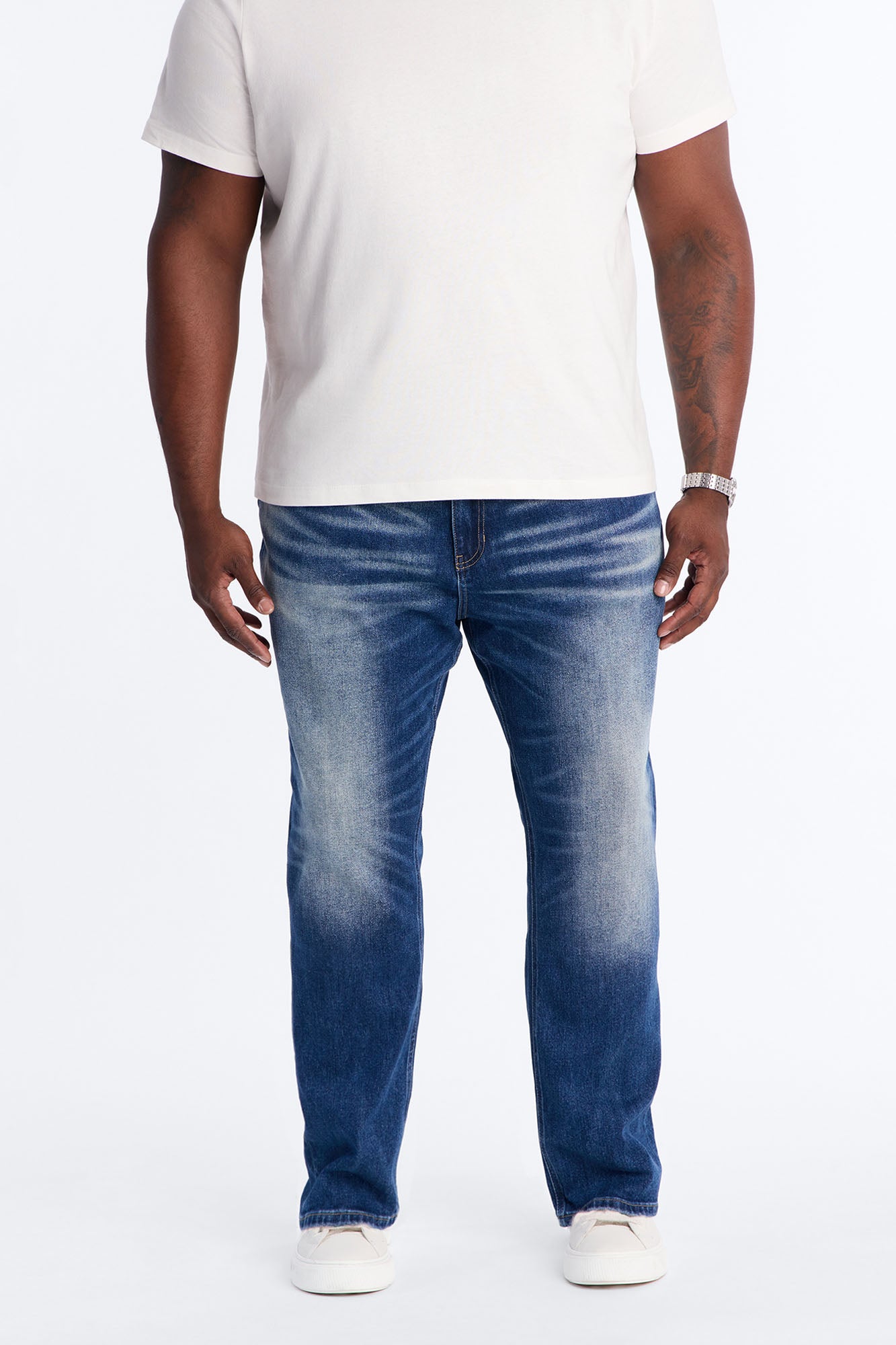 With It Slim Jeans - Medium Blue Wash