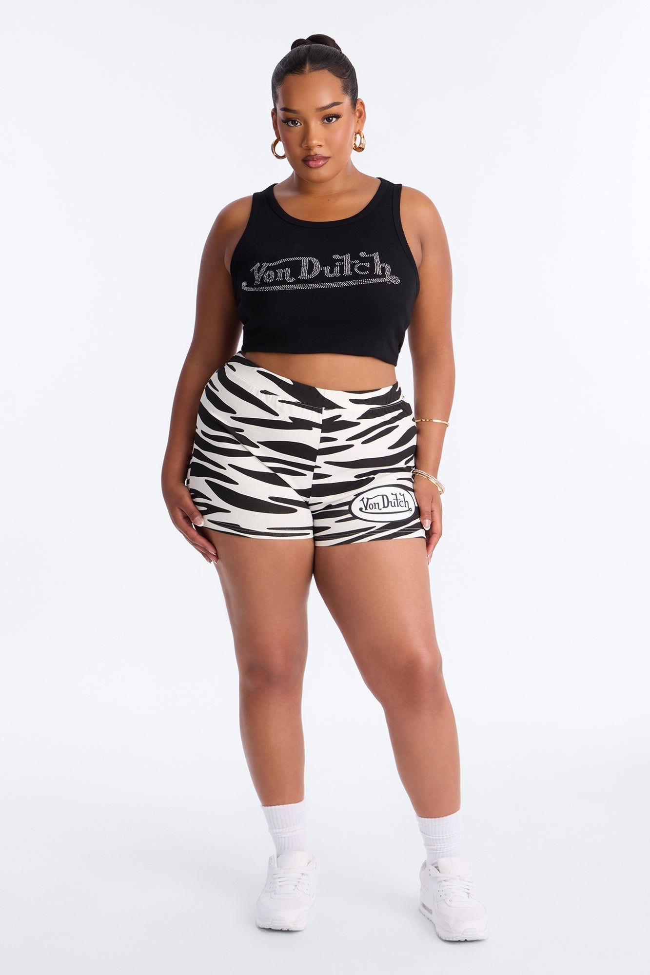 Von Dutch Rocker Zebra Hot Short - Multi Color NEWFASHIONEDGE