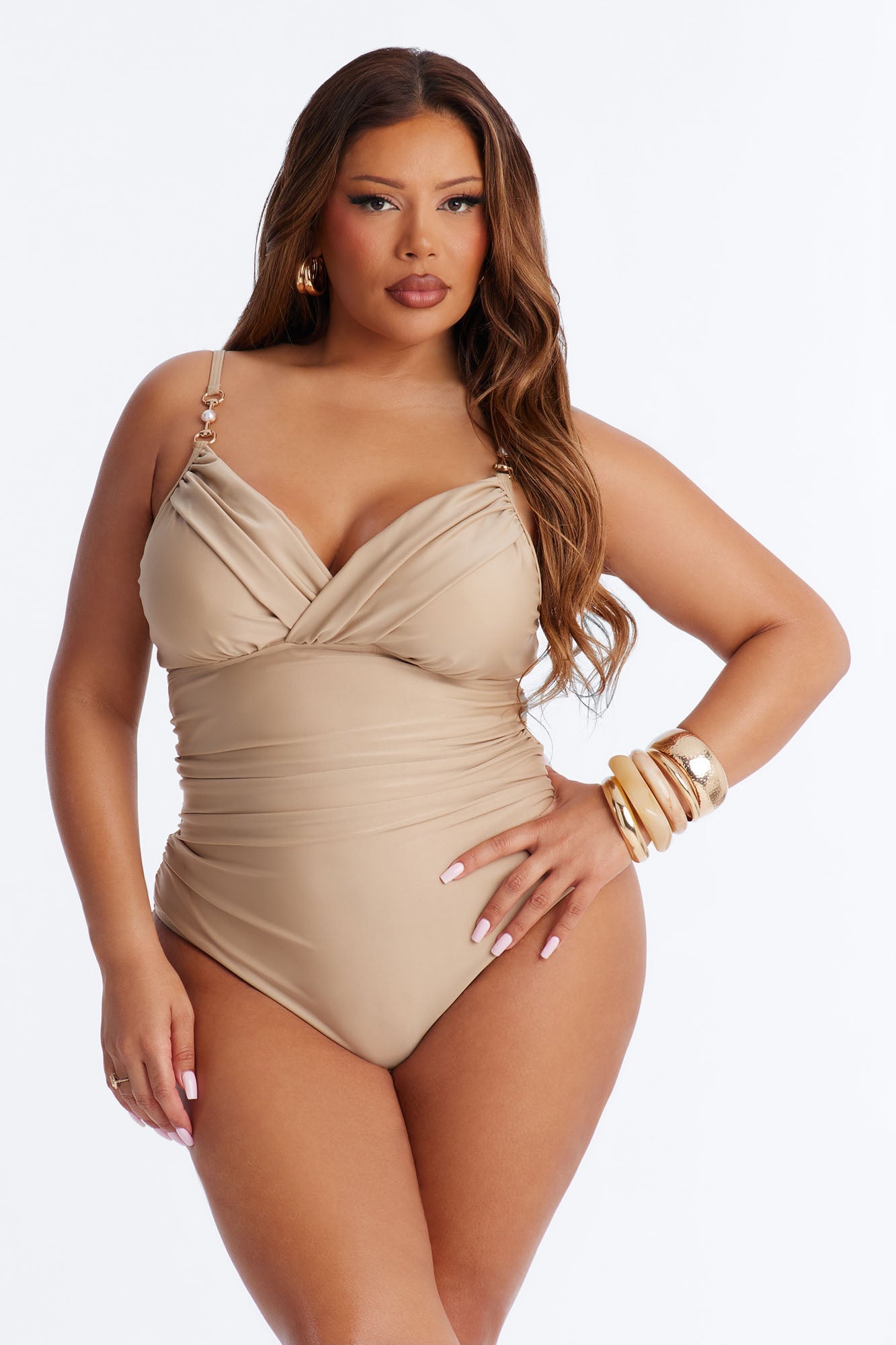 Savoring Summer 1 Piece Swimsuit - Olive Fashion Nova