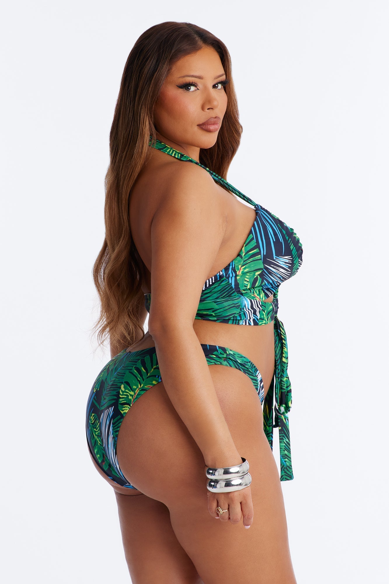 Always Worth It Bikini And Sarong - Green NEWFASHIONEDGE