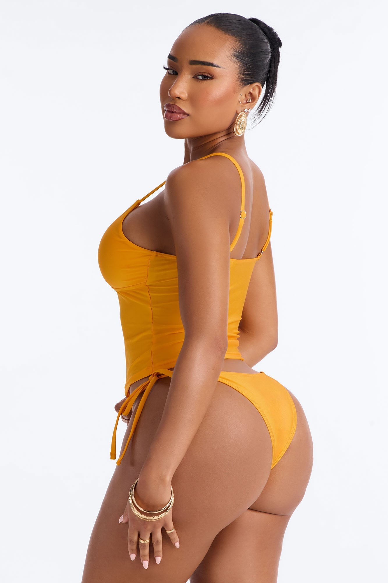 Kendall 2 Piece Tankini Set - Orange NEWFASHIONEDGE
