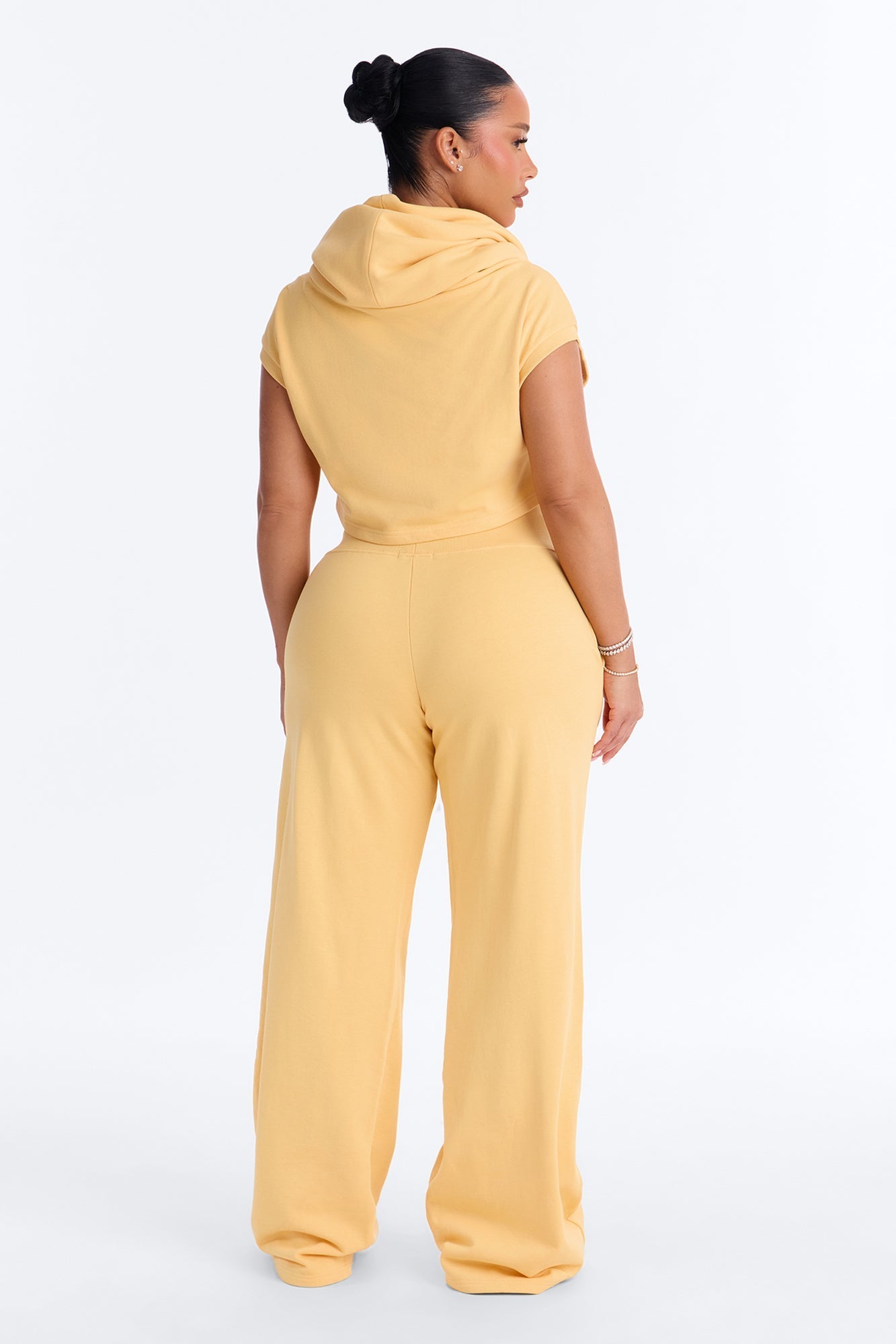 Alexa Wide Leg Pant Set - Yellow NEWFASHIONEDGE