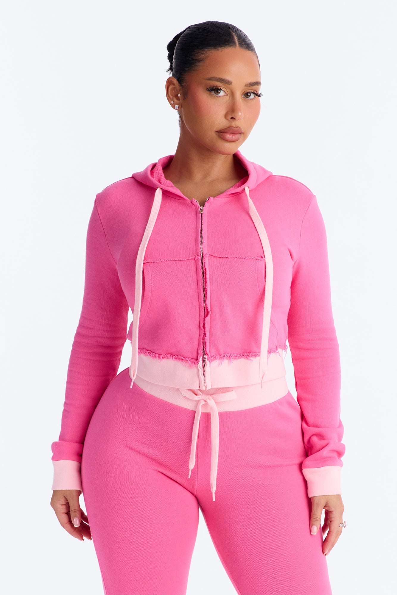 Keeping Up With Me Pant Set - Pink
