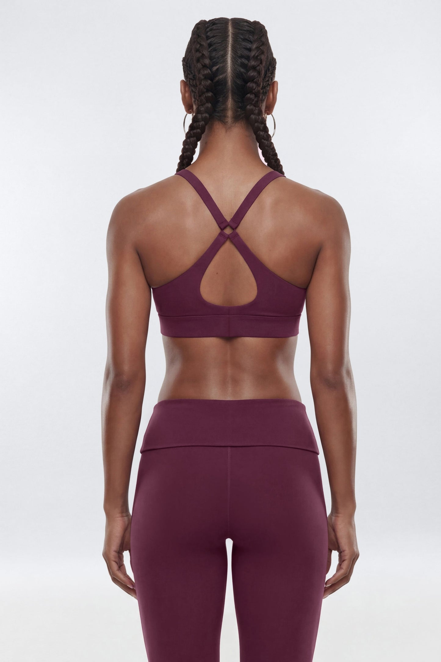 ButterSoft™ X Back Sports Bra - Merlot