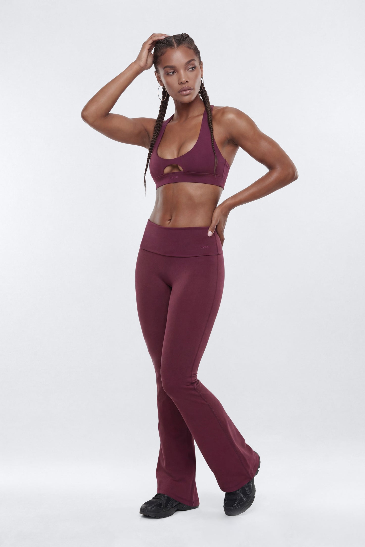 ButterSoft™ X Back Sports Bra - Merlot