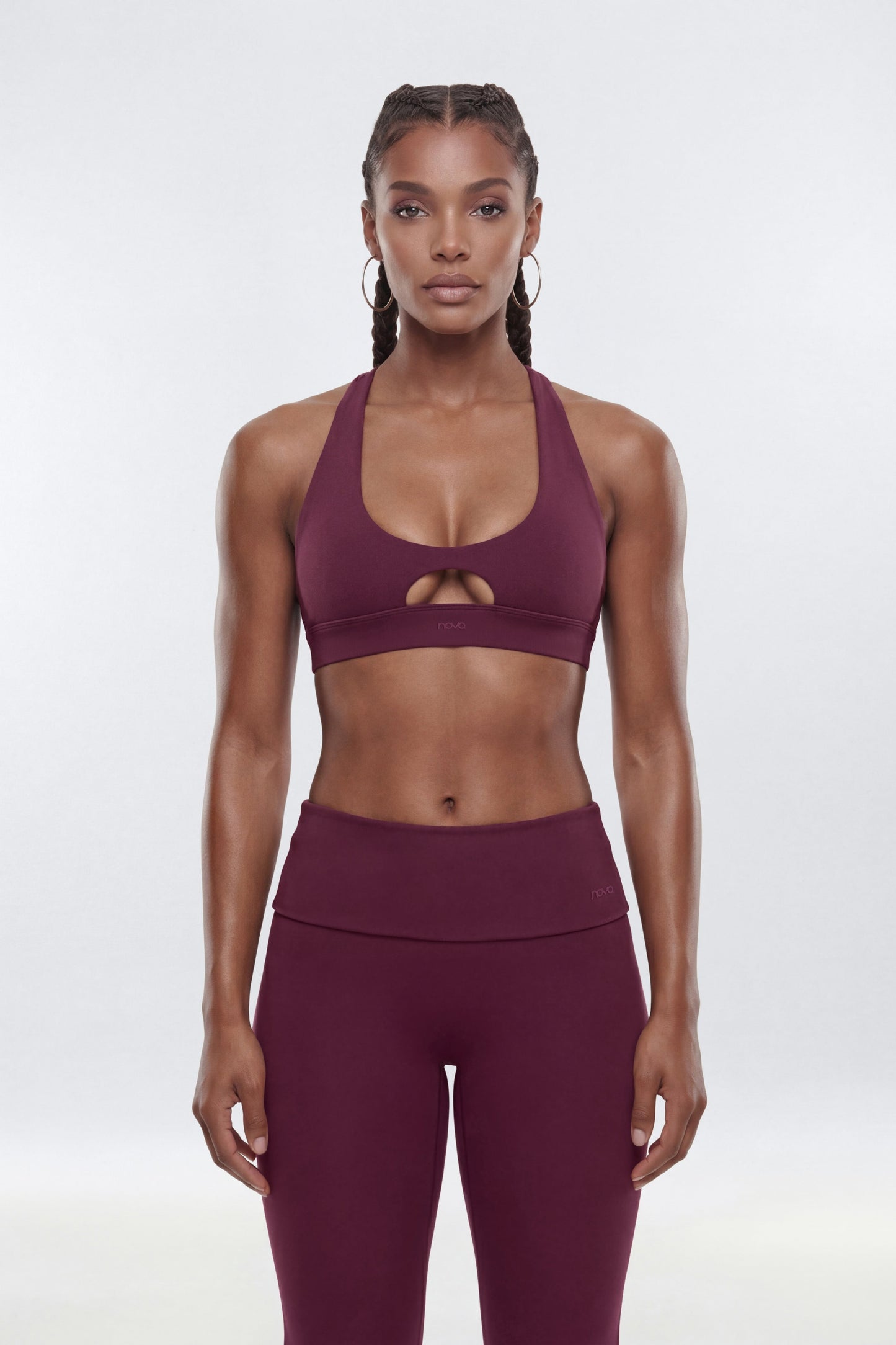 ButterSoft™ X Back Sports Bra - Merlot