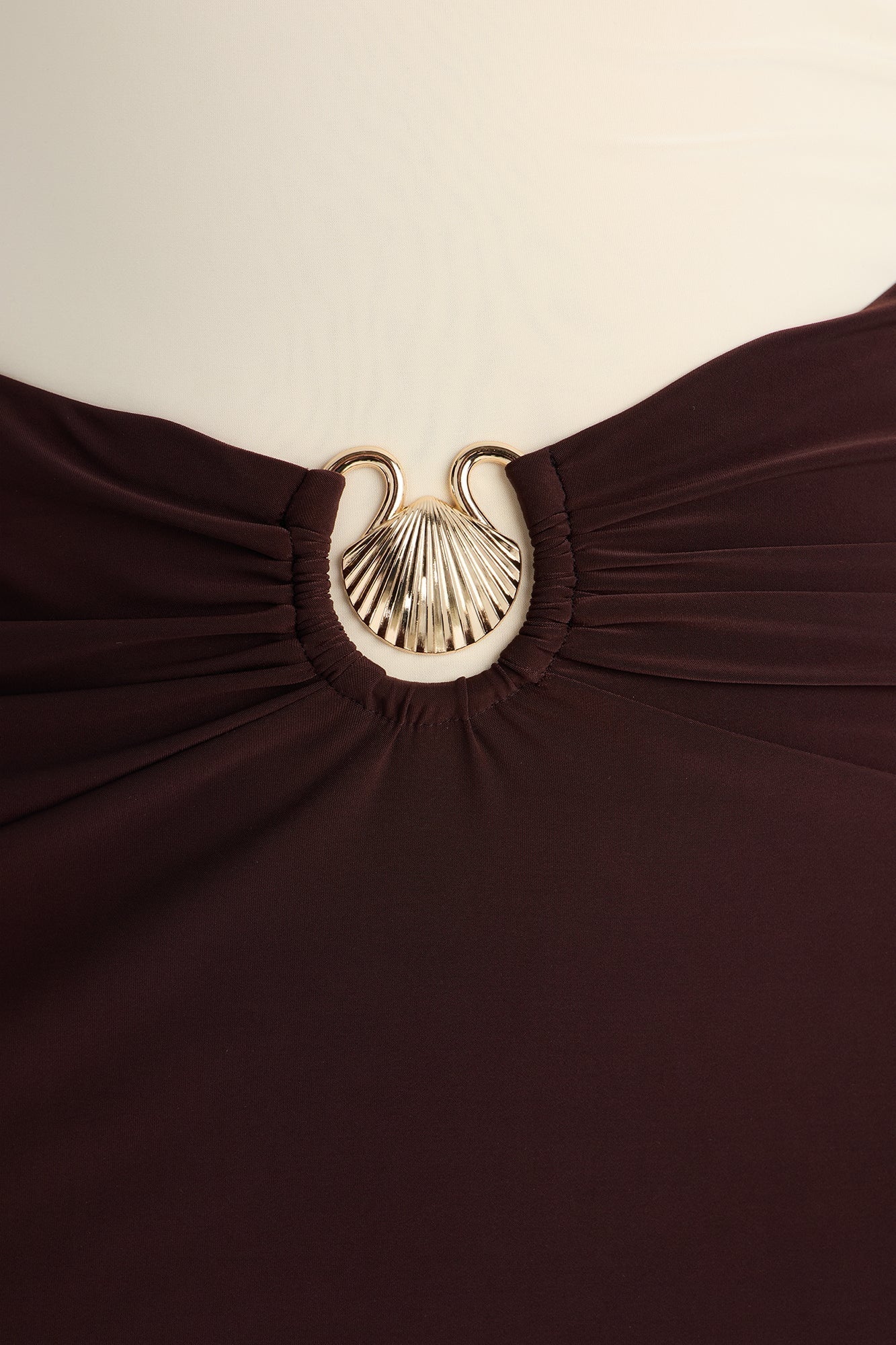 Maura Maxi Skirt Set - Brown/combo NEWFASHIONEDGE