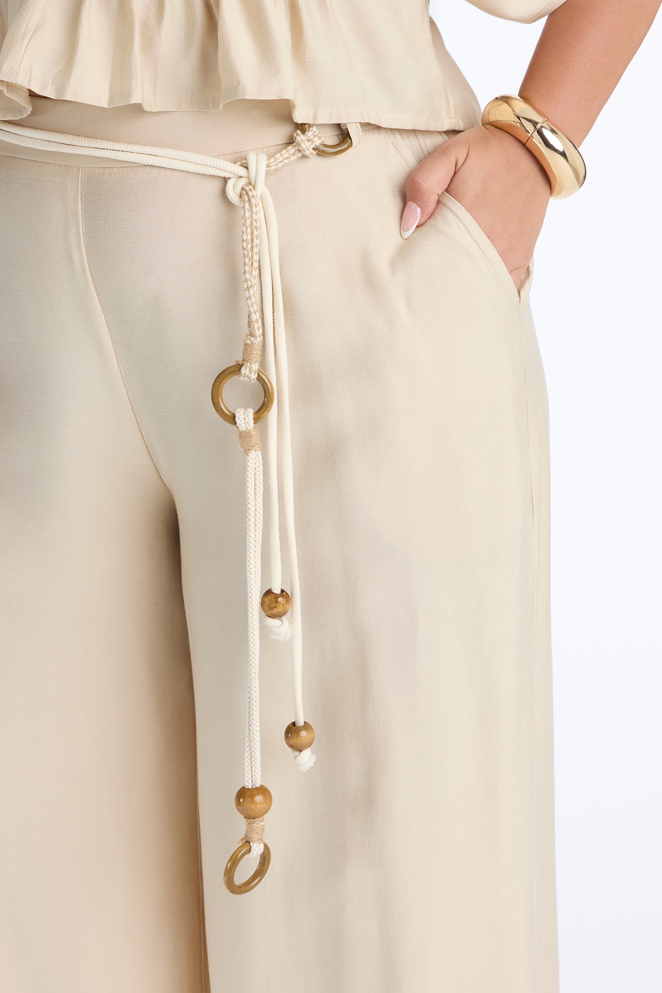 Miranda Linen Pant Set - Taupe Fashion Nova