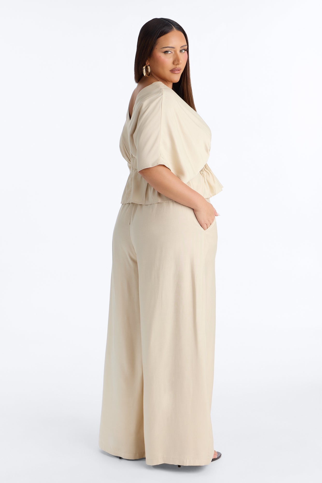 Miranda Linen Pant Set - Taupe Fashion Nova