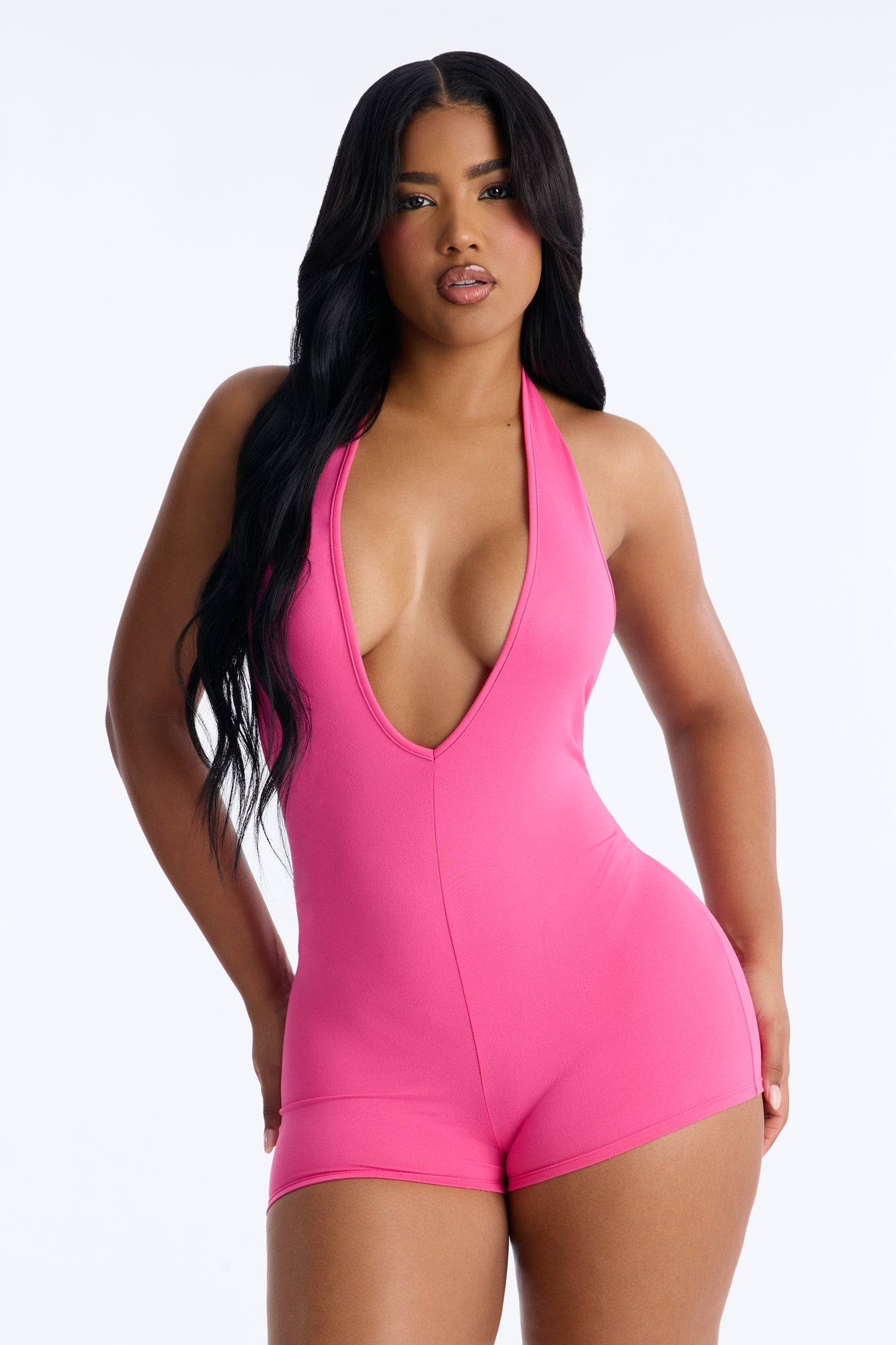 Iconic Babe Romper - Hot Pink