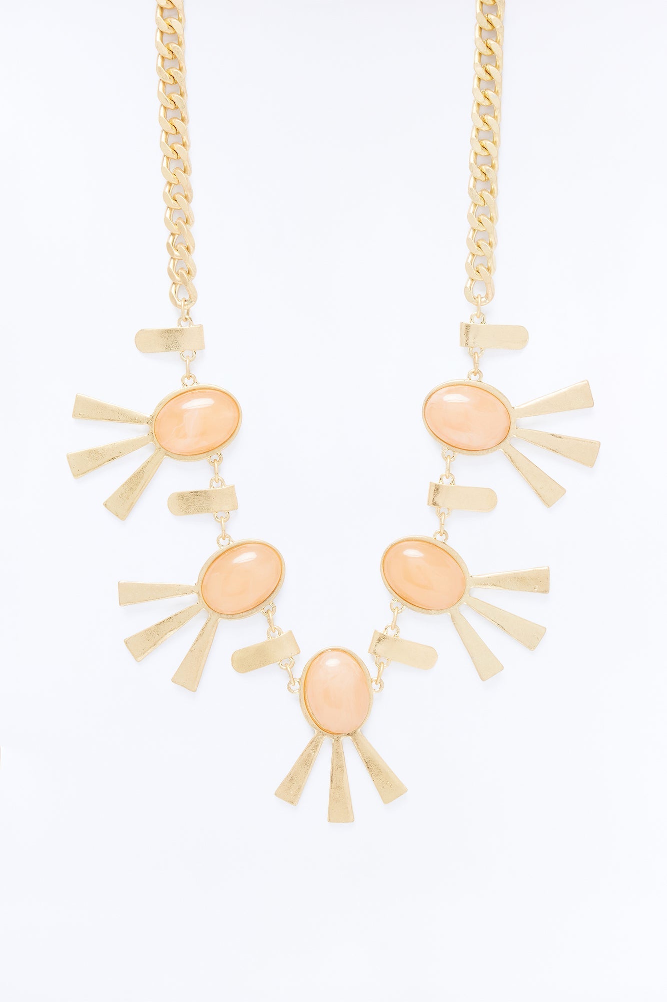 Rays Of Sun Necklace - Gold NEWFASHIONEDGE