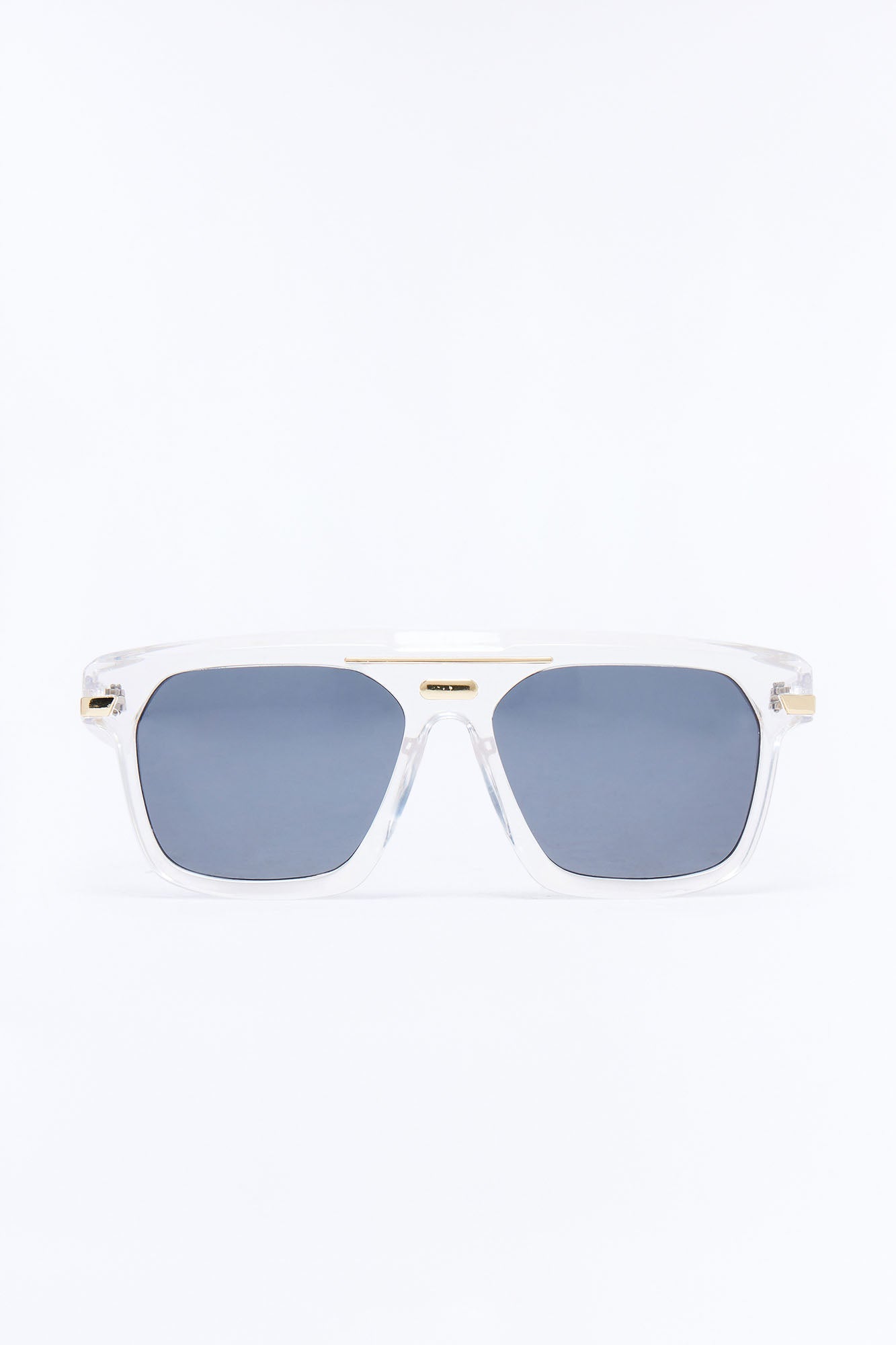 Stuck In Limbo Flat Top Sunglasses - Clear