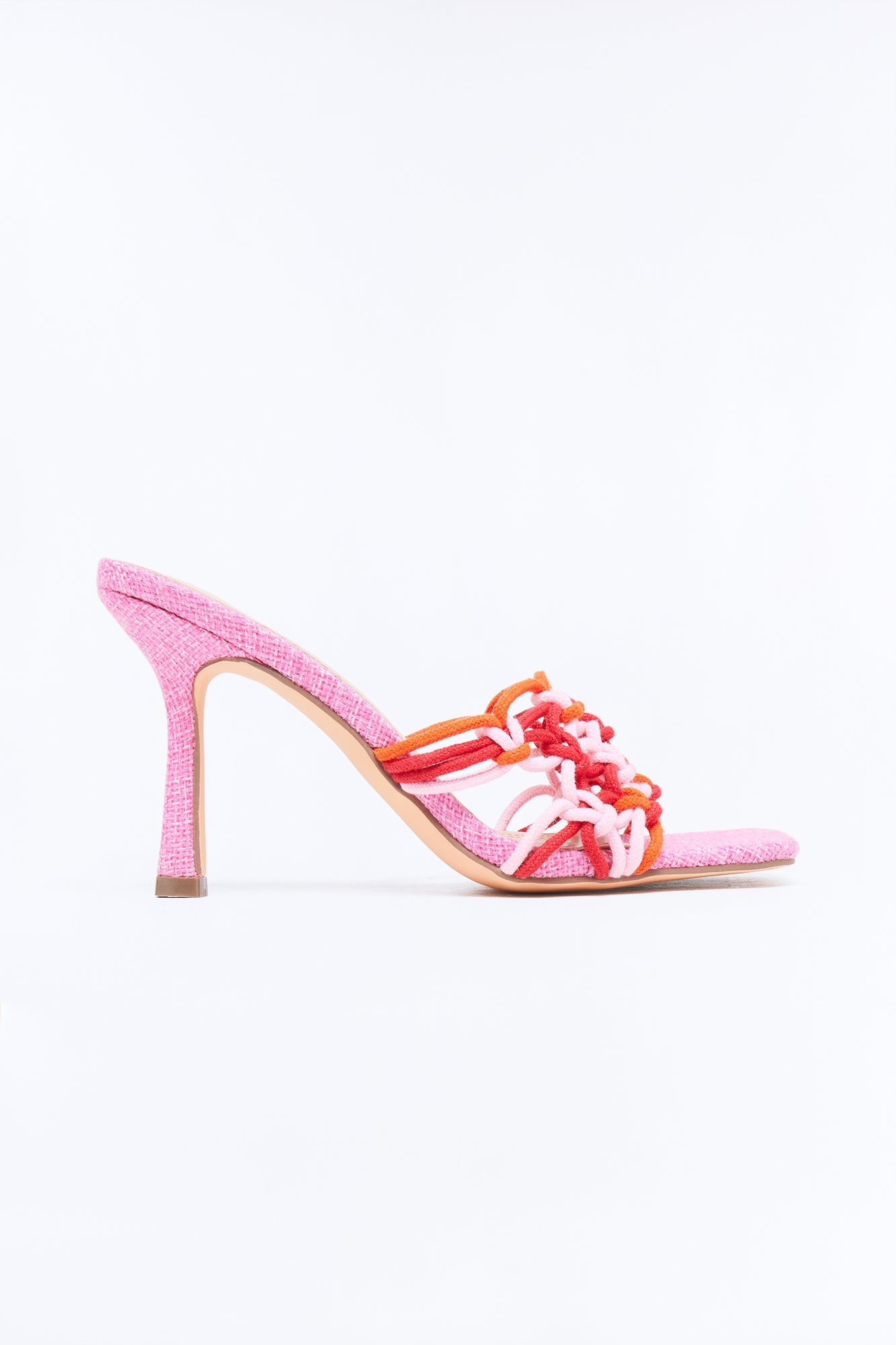 Rosetta Braided Strap Heels - Red Fashion Nova