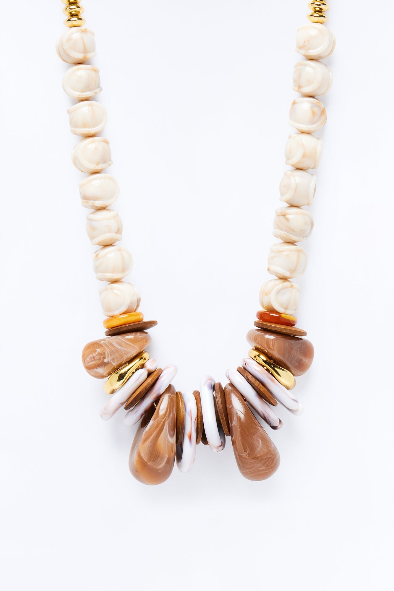Caribbean Beauty Necklace - Brown/combo NEWFASHIONEDGE
