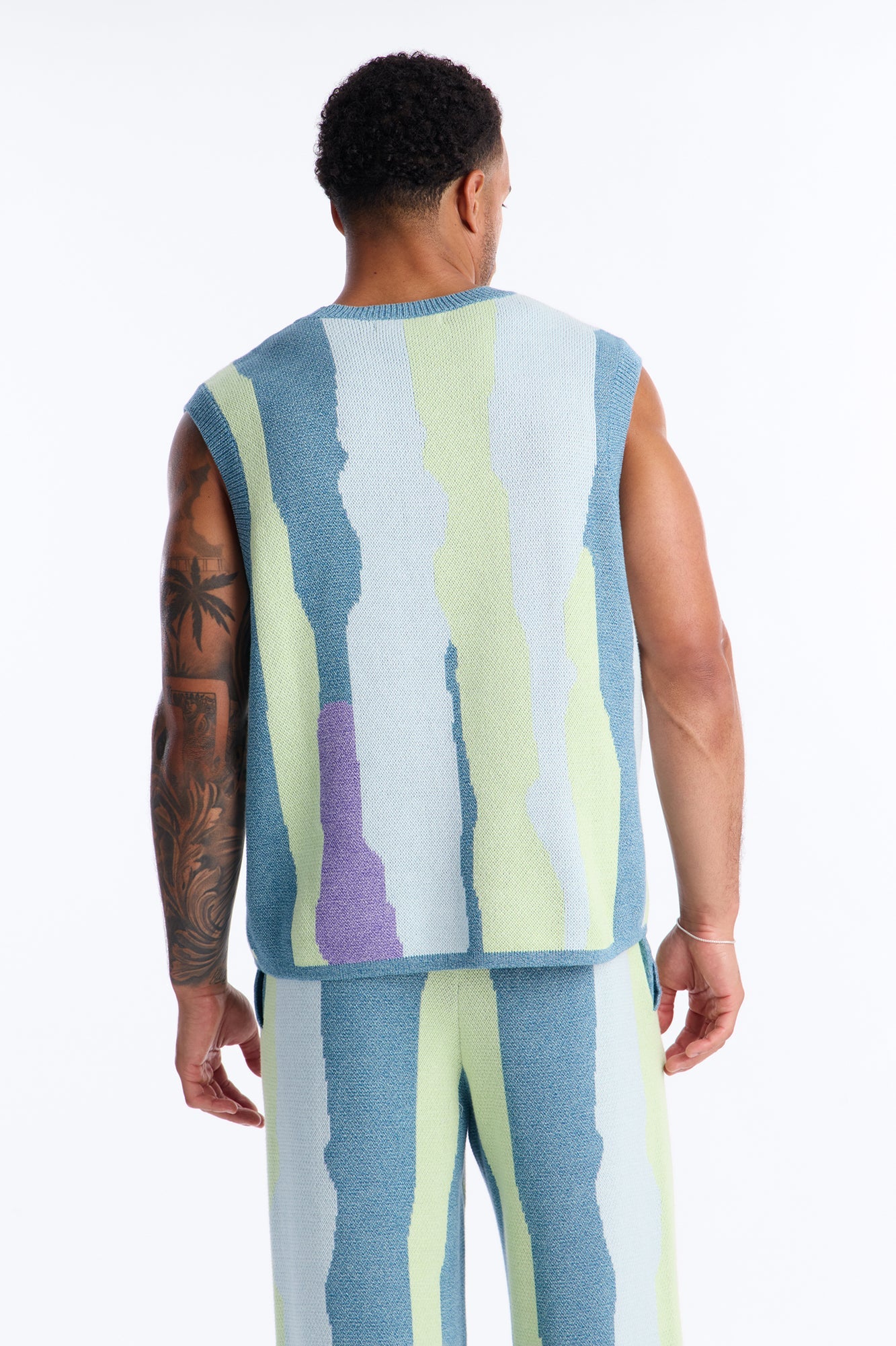 Relaxed Day Mixer Sweater Vest - Multi Color