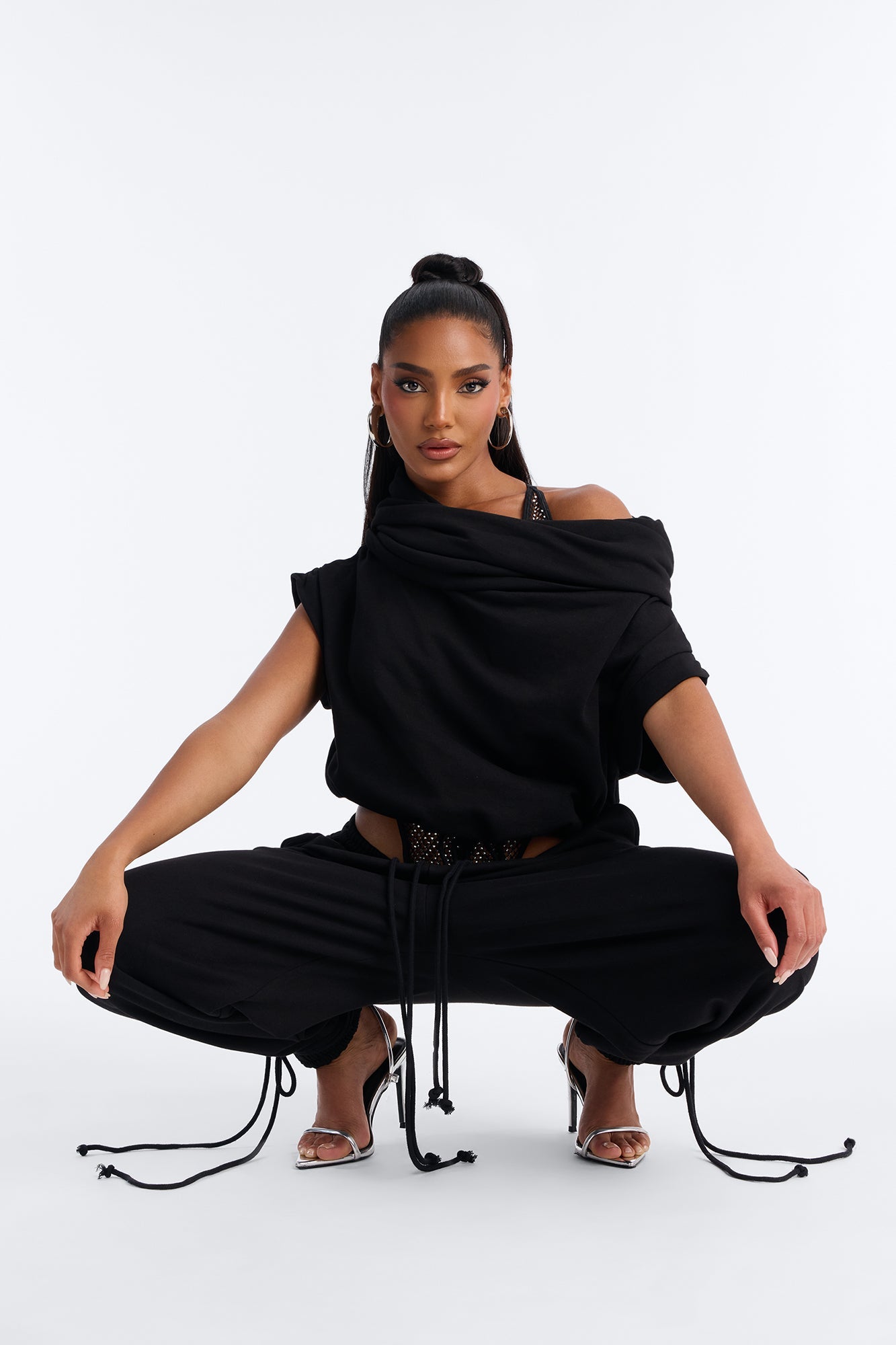 Alexa Jogger Pant Set - Black
