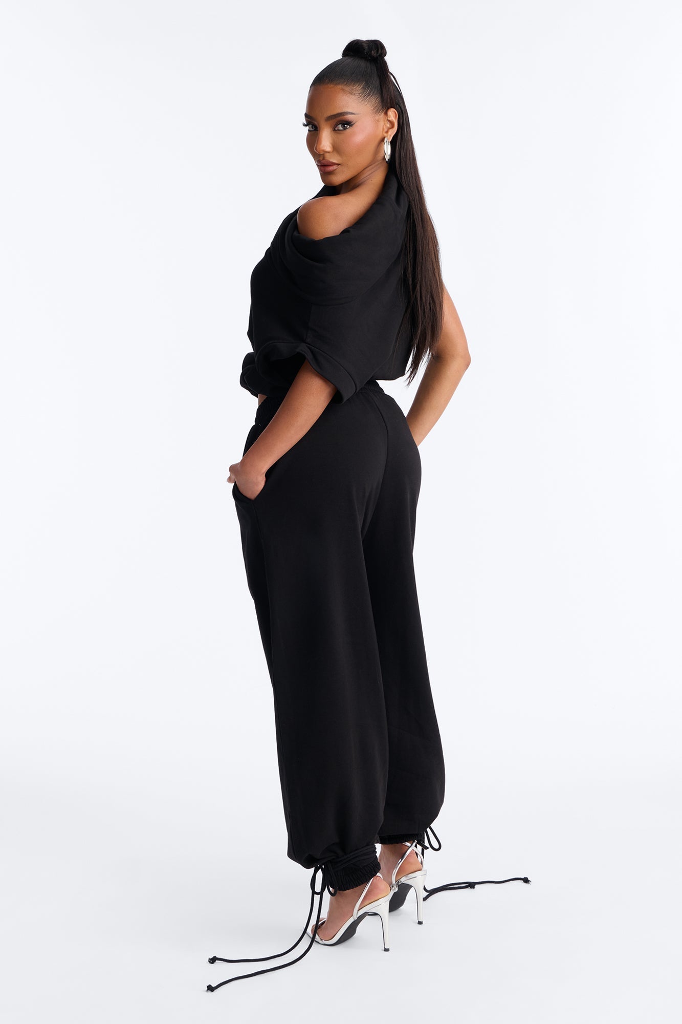 Alexa Jogger Pant Set - Black