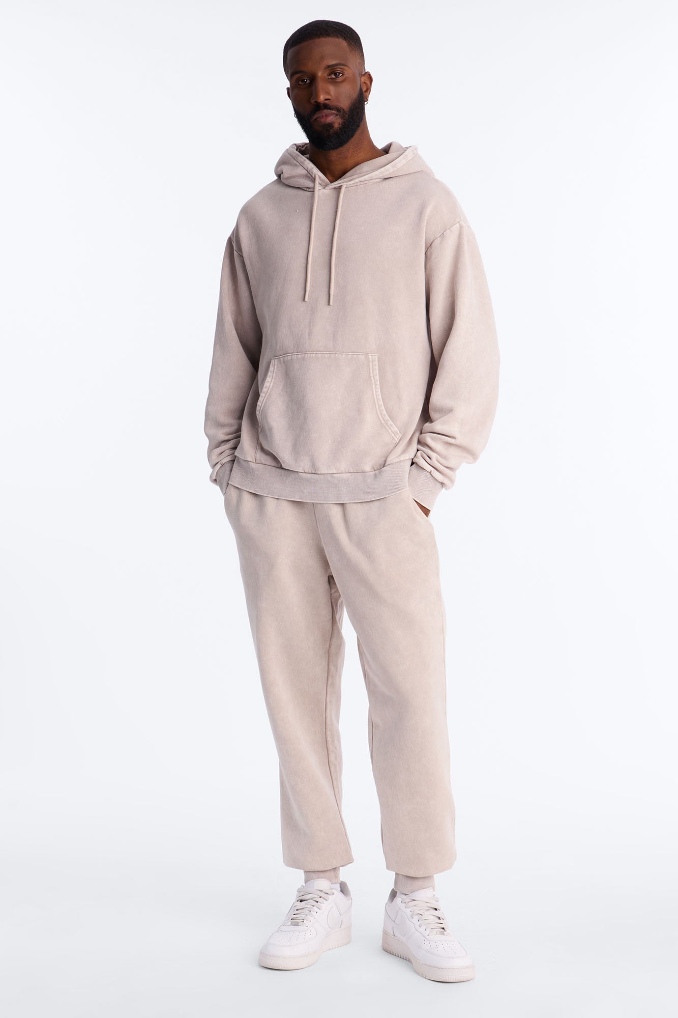 On The Go Washed Jogger - Taupe