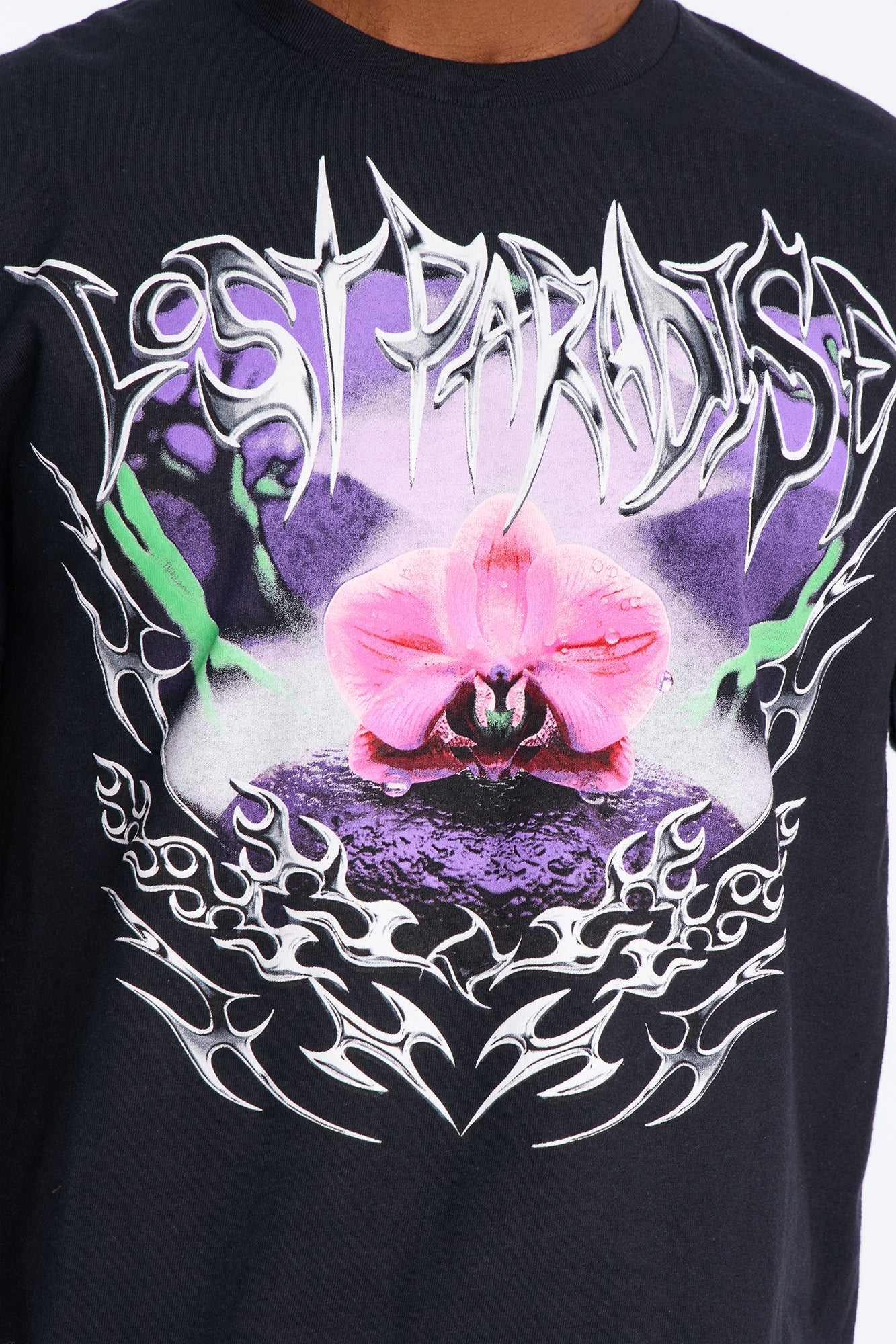 Lost Paradise Bloom Short Sleeve Tee - Black