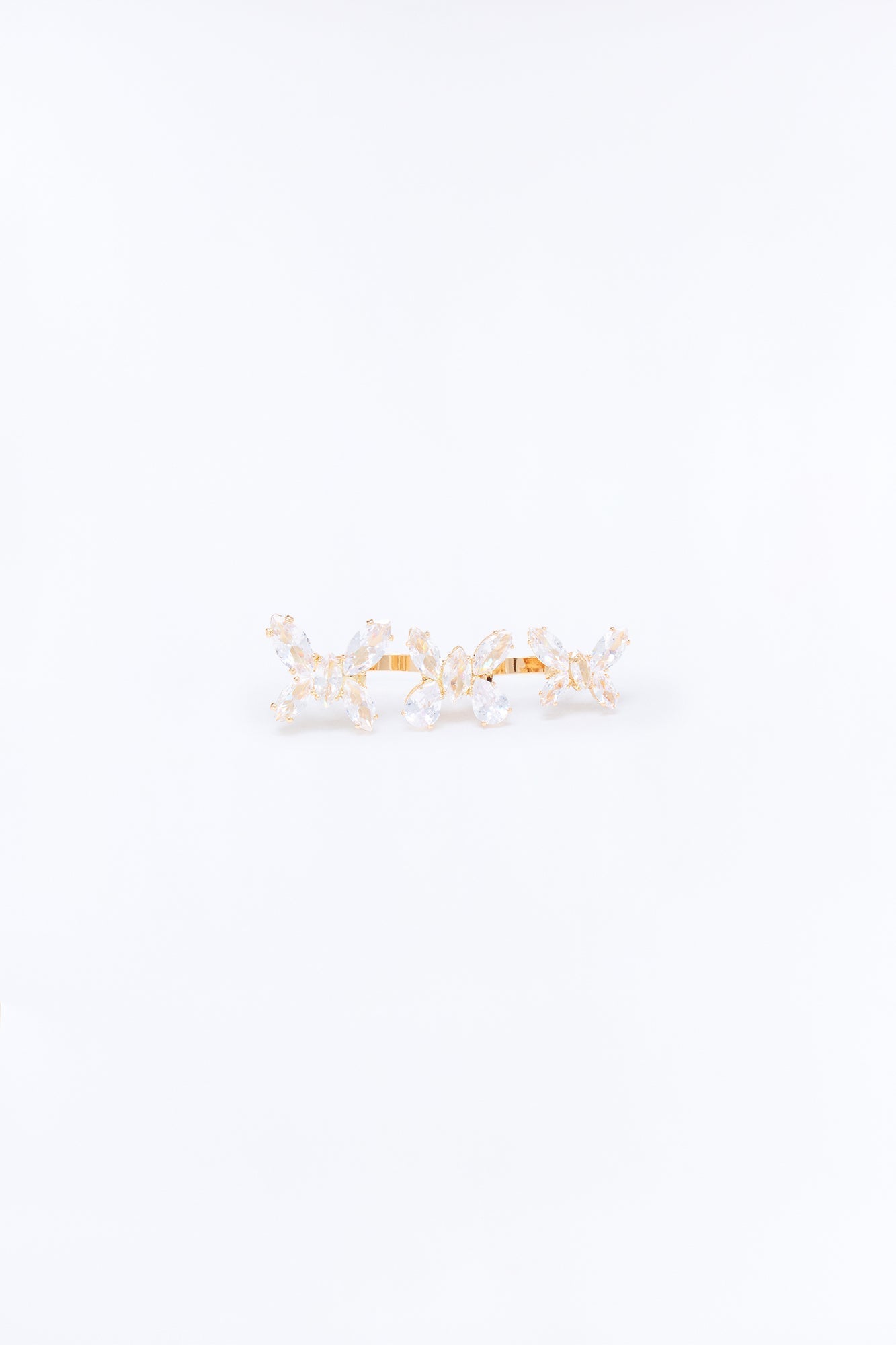 Fluttering Gems Toe Ring - Gold NEWFASHIONEDGE