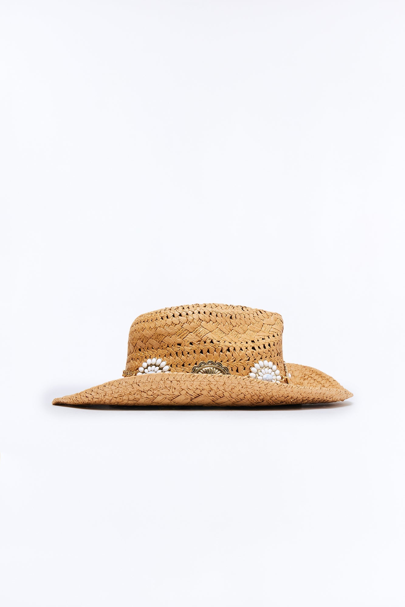 Rodeo Jewels Straw Cowboy Hat - Natural
