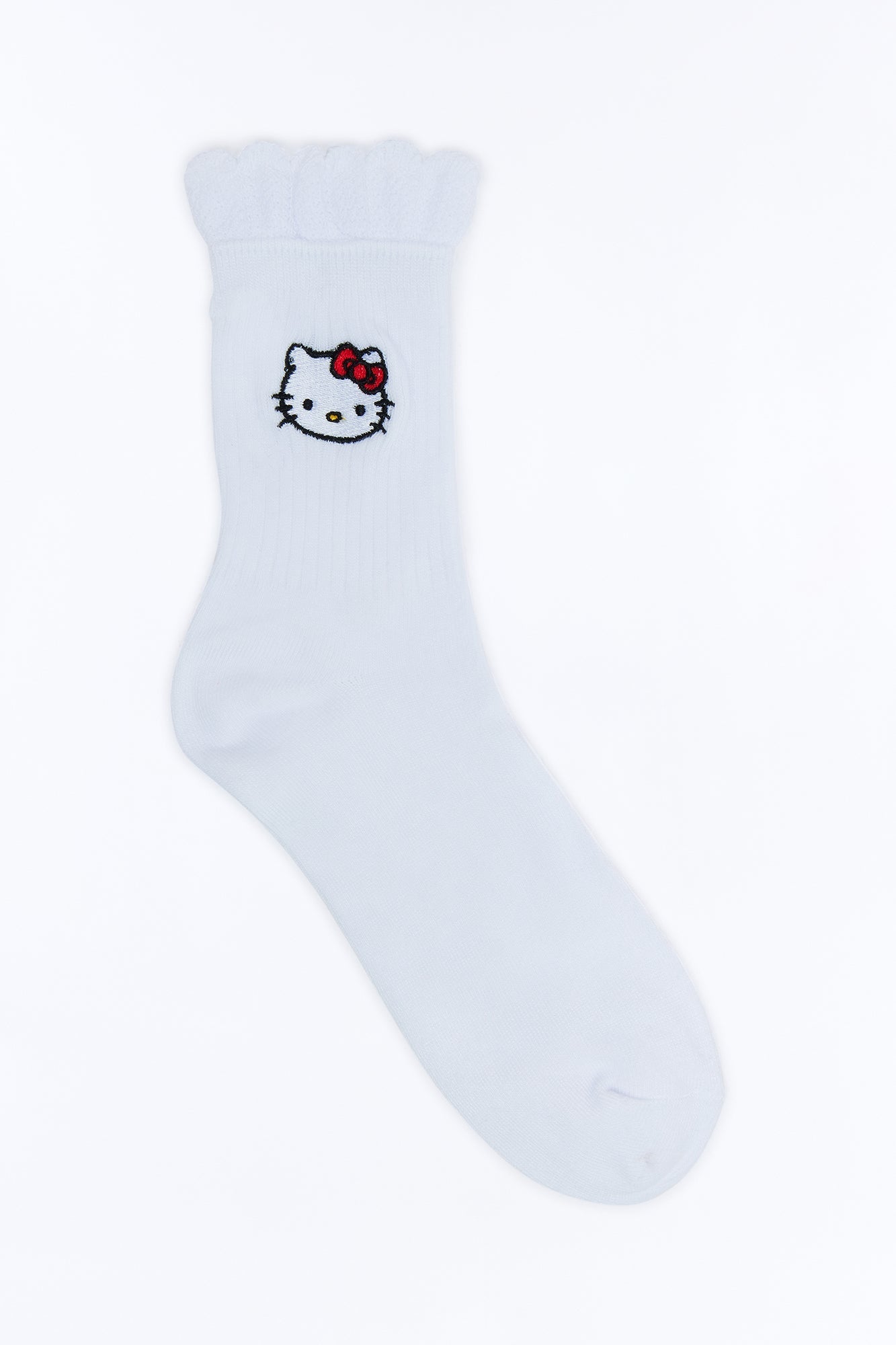 Hello Kitty Cutie Crew Socks - White NEWFASHIONEDGE